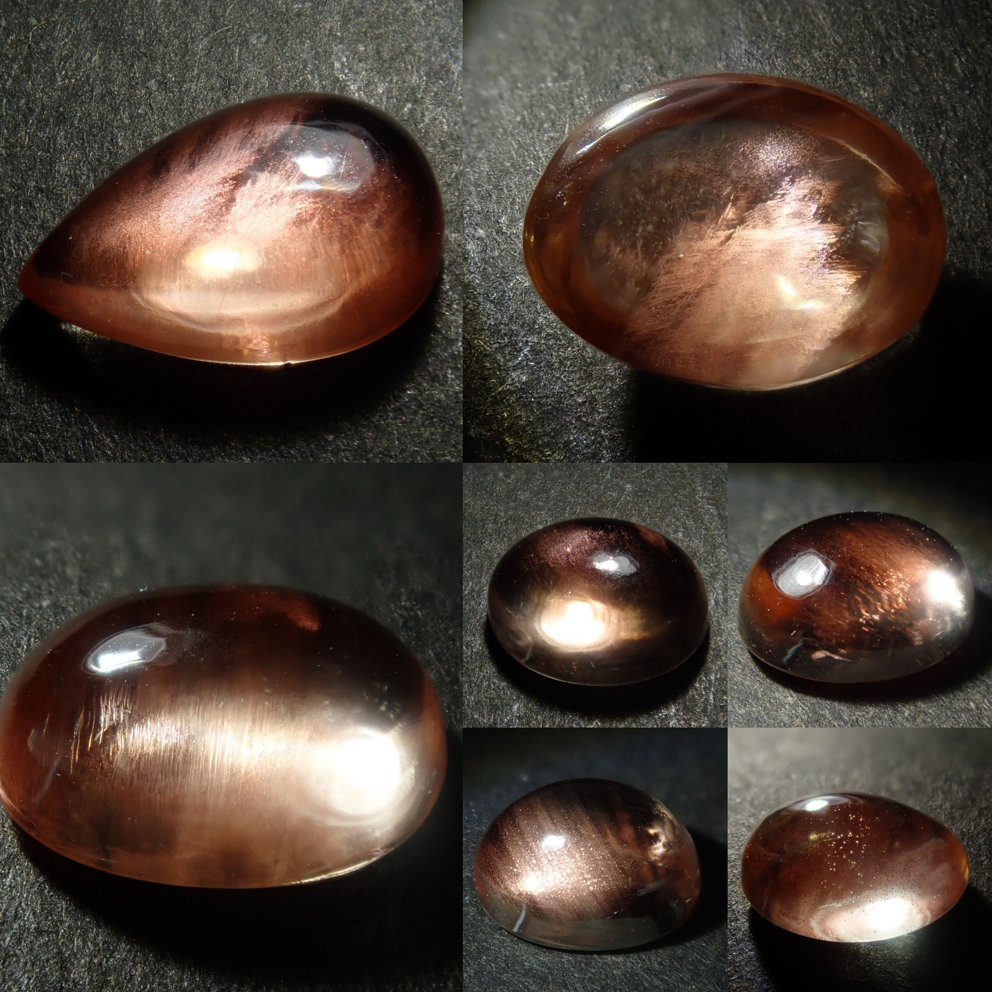 アメリカ産オレゴンサンストーン（カボションカット,平均1.5ct）《複数