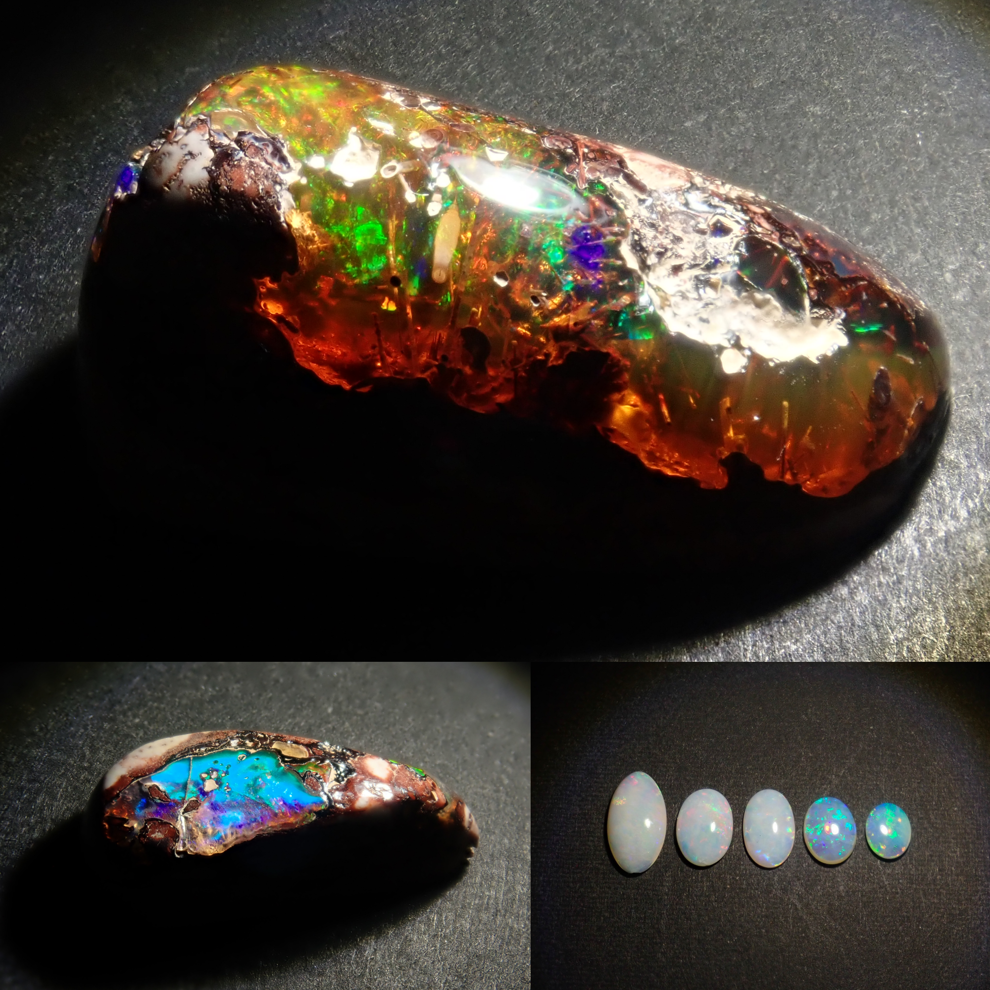 《只需 7 顆寶石》寶石扭蛋💎澳洲蛋白石或墨西哥坎特拉蛋白石 1 顆散石(已損壞)《可享多次購買折扣》