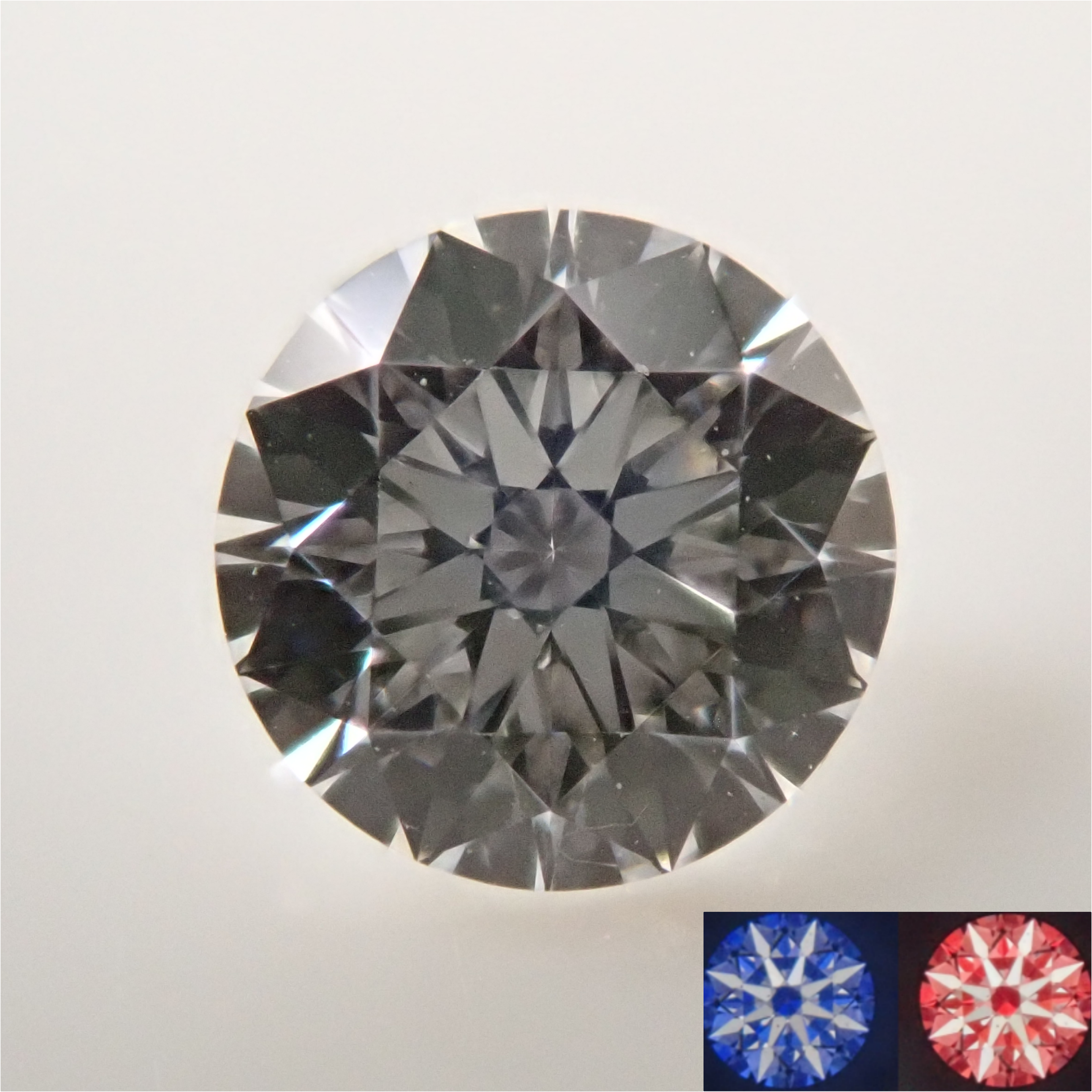 【5/23 22時販売】ダイヤモンド 3.4mm/0.141ctルース(E, VVS-2, EXCELLENT,H&C)