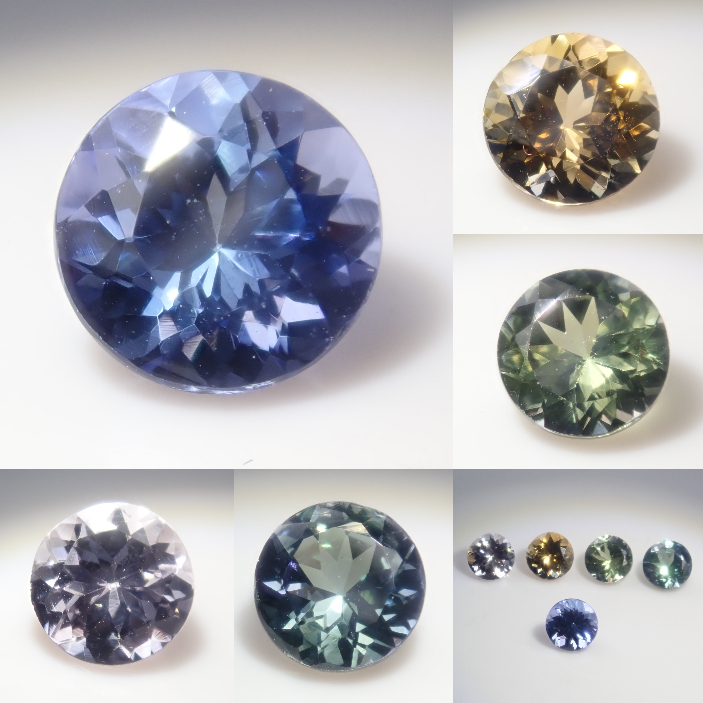 【1/10 22時販売】《限定5石》ゾイサイトガチャ全石鑑別書付き(ピンクゾイサイト、イエローゾイサイト、タンザナイト含む,5mm)《複数購入割引有》