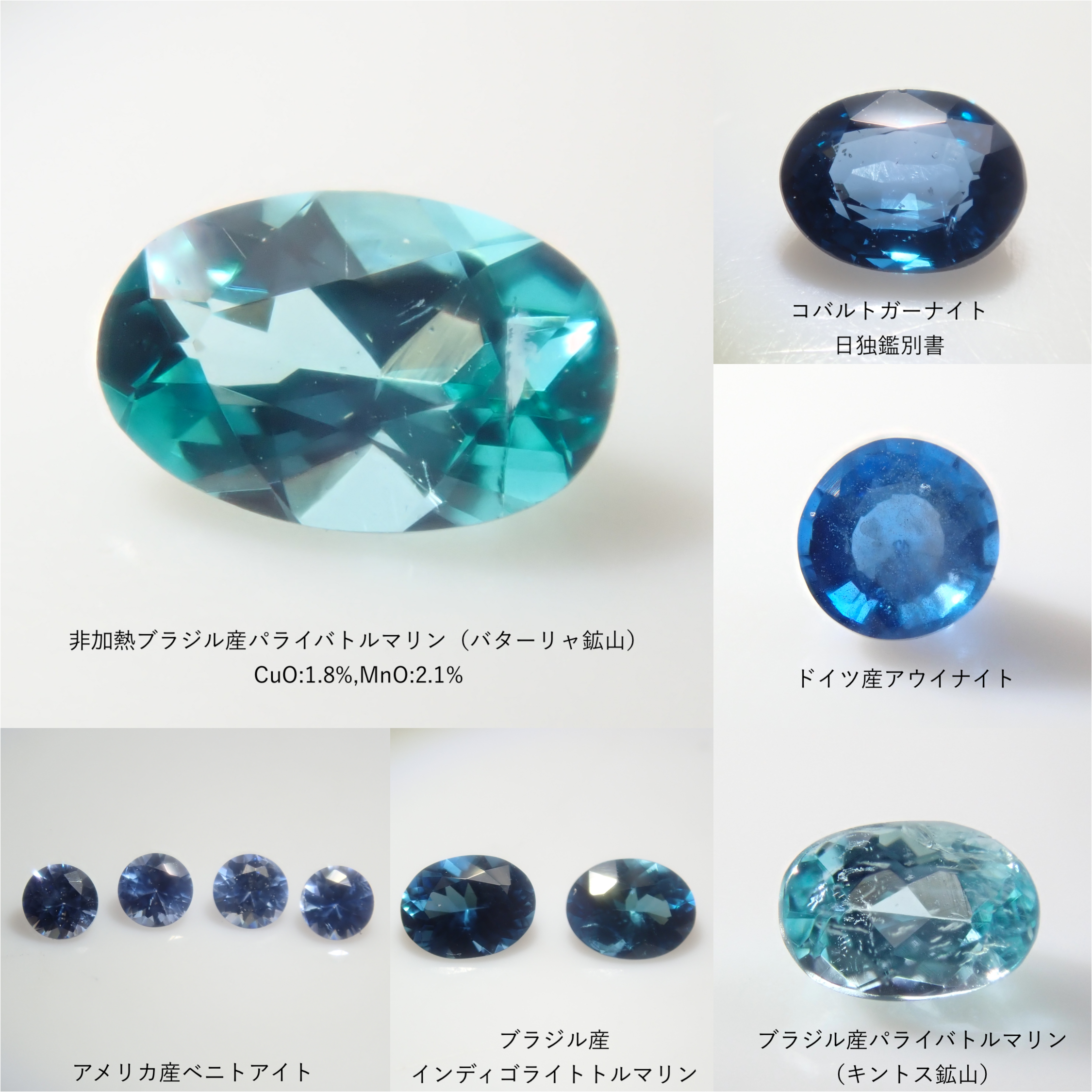 【11/2 22時販売】《限定15石》ブルー石ガチャ(非加熱ブラジル産パライバトルマリン,パライバトルマリン,コバルトガーナイト鑑別書付,インディゴライトトルマリン・サファリン・ベニトアイト・アウイナイト)《複数購入割引有》