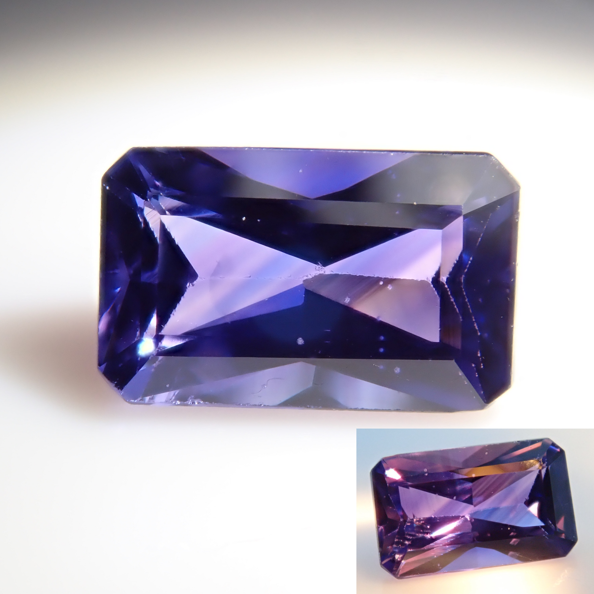 さふぁい Vintage Platinum 17.46 ct. Lavender Star Sapphire Diamond