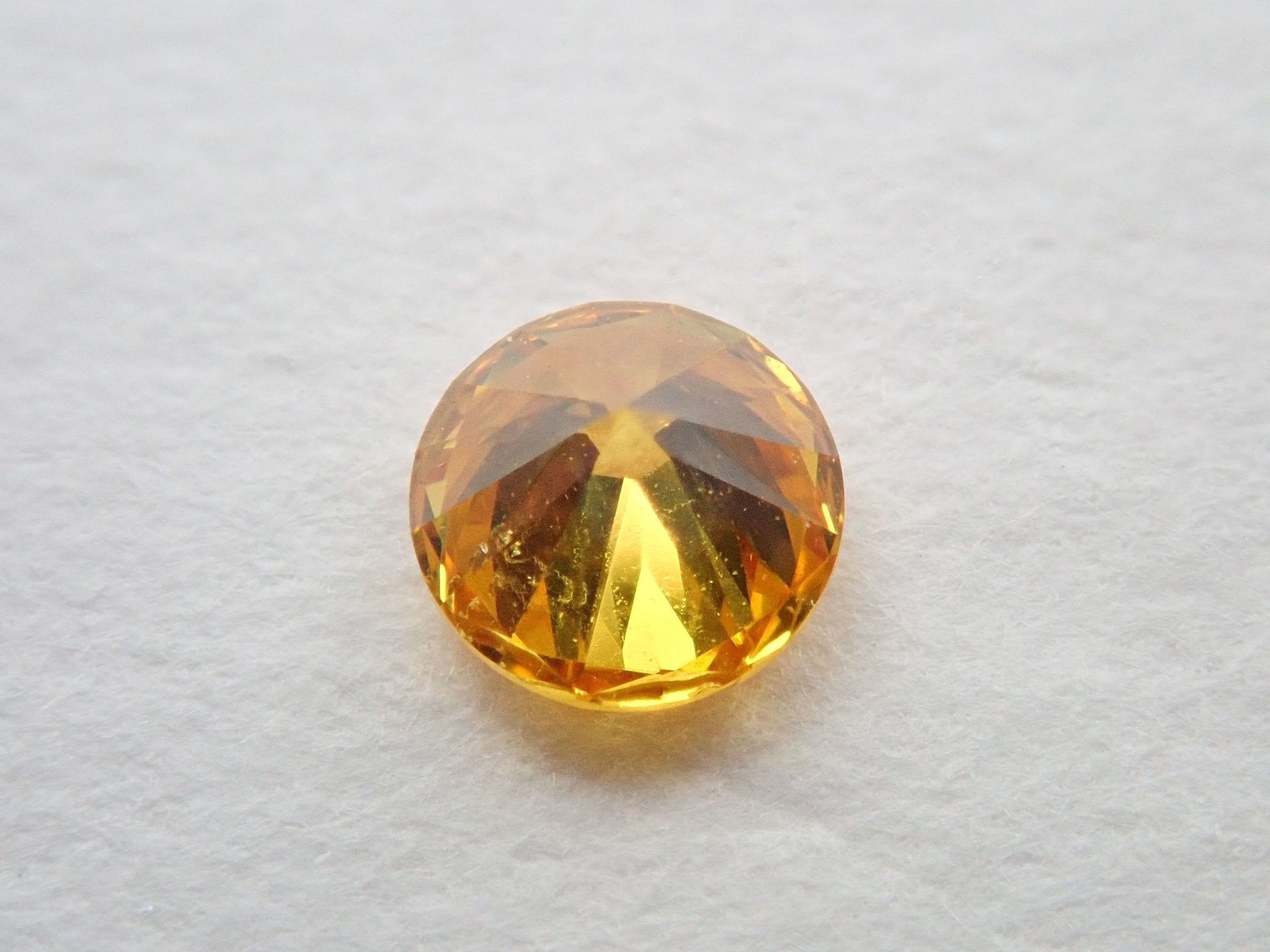 イエローダイヤモンド 0.190ctルース(FANCY DEEP ORANGY YELLOW, SI2) - KARATZ STORE|カラッツSTORE