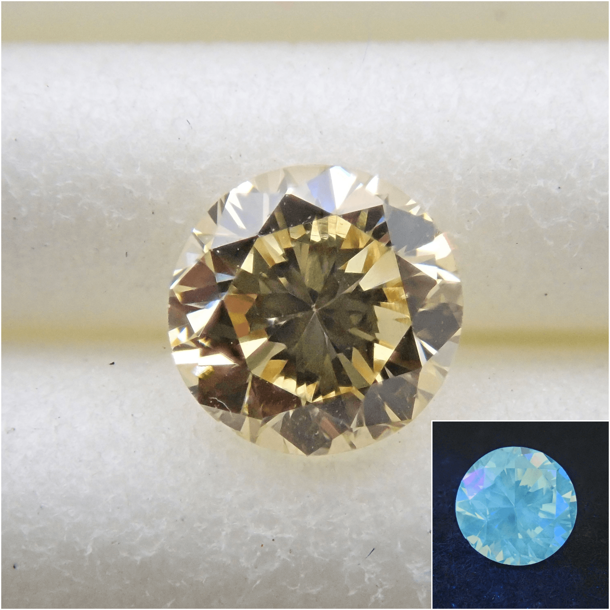 Yellow Diamond 0.314ct Loose (FANCY LIGHT YELLOW, VS2, Fluorescence: M