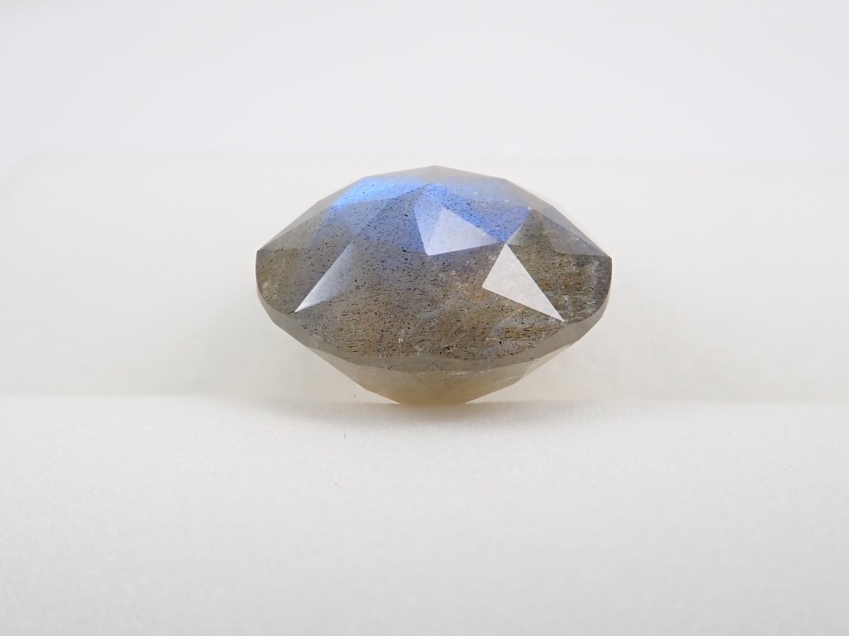 【カメリアカット】カナダ産ラブラドライト(通称名:ブルームーンストーン) 14mm/9.947ct《コラボ》ルース - カラッツSTORE