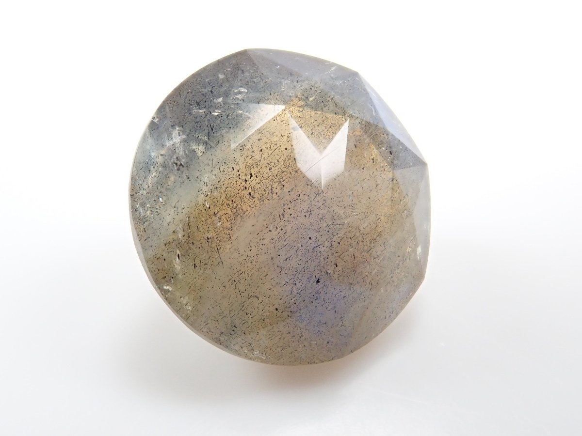 【カメリアカット】カナダ産ラブラドライト(通称名:ブルームーンストーン) 14mm/9.947ct《コラボ》ルース - カラッツSTORE