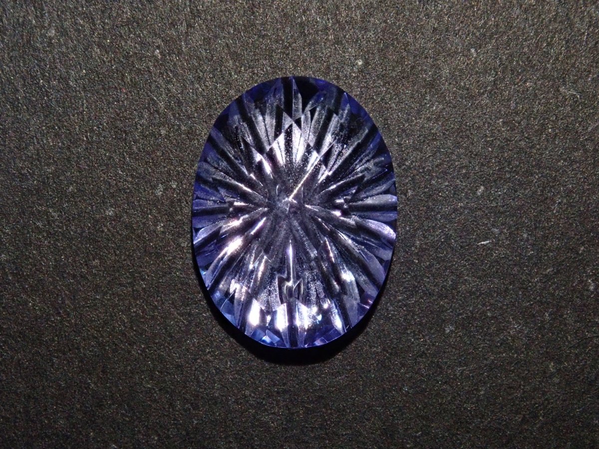 直売正規 シミズ貴石 甲州貴石切子 タンザナイト1.66ct ハンドメイド