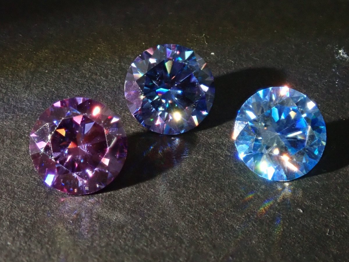 《17色》宝石ガチャガチャ💎新作モアッサナイト6.5mm(H&C ハート&キューピッド)💎《複数購入割引有》 - カラッツSTORE