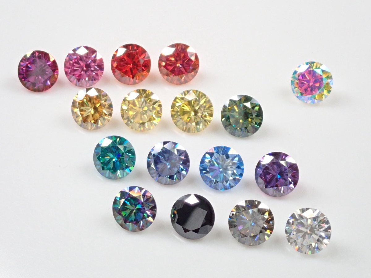 《17色》宝石ガチャガチャ💎新作モアッサナイト6.5mm(H&C ハート&キューピッド)💎《複数購入割引有》 - カラッツSTORE