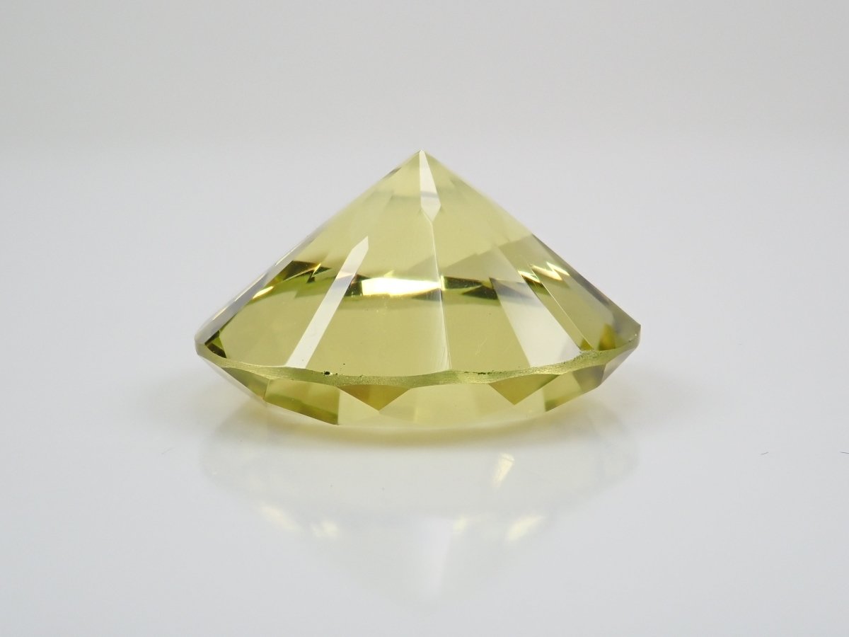 【さくらインカット】レモンクォーツ 20mm/21.540ct《コラボ》ルース ワッペン付 - カラッツSTORE