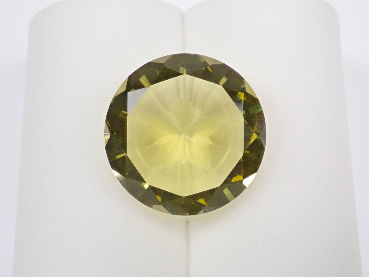 【さくらインカット】レモンクォーツ 20mm/21.540ct《コラボ》ルース ワッペン付 - カラッツSTORE