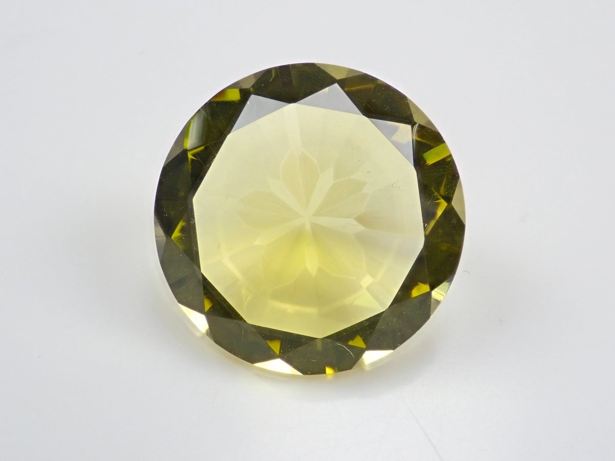【さくらインカット】レモンクォーツ 20mm/21.540ct《コラボ》ルース ワッペン付 - カラッツSTORE