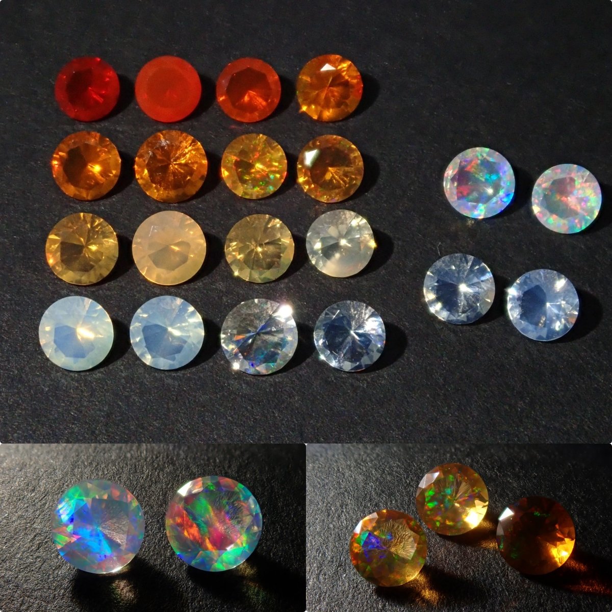M1023-3)『メキシコ産』天然ファイアーオパール ルース 0.710ct なにげなく