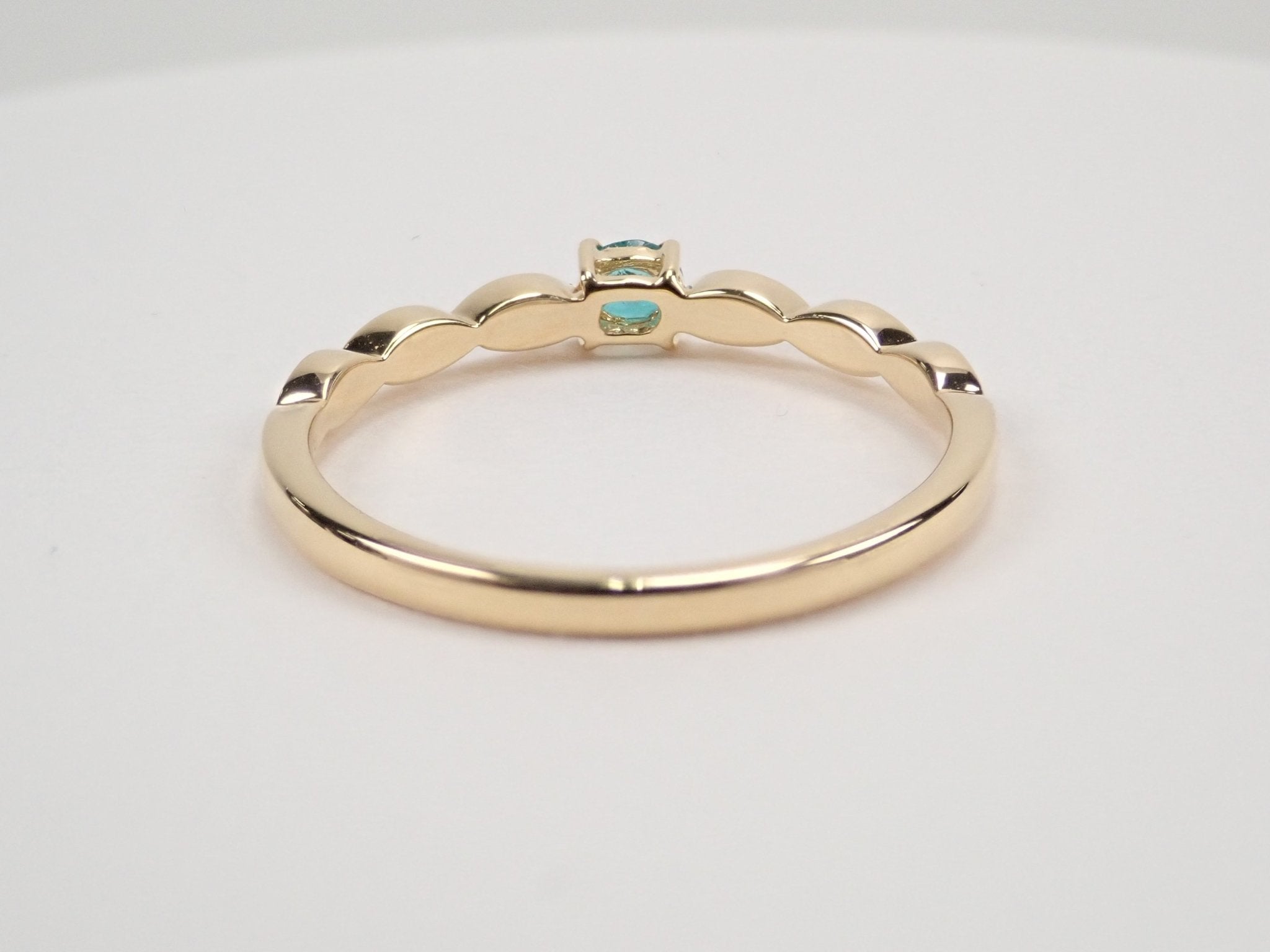 【7/3 22時公開】K18ブラジル産パライバトルマリン0.09ct リング - KARATZ STORE|カラッツSTORE