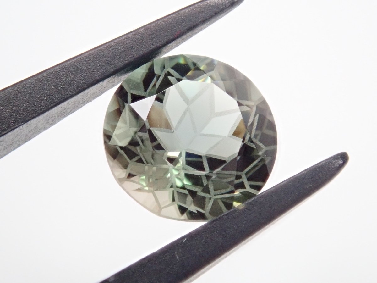 【ダンデライオンカット】グリーン・オレゴンサンストーン8mm ルース(5枚花びら) - カラッツSTORE