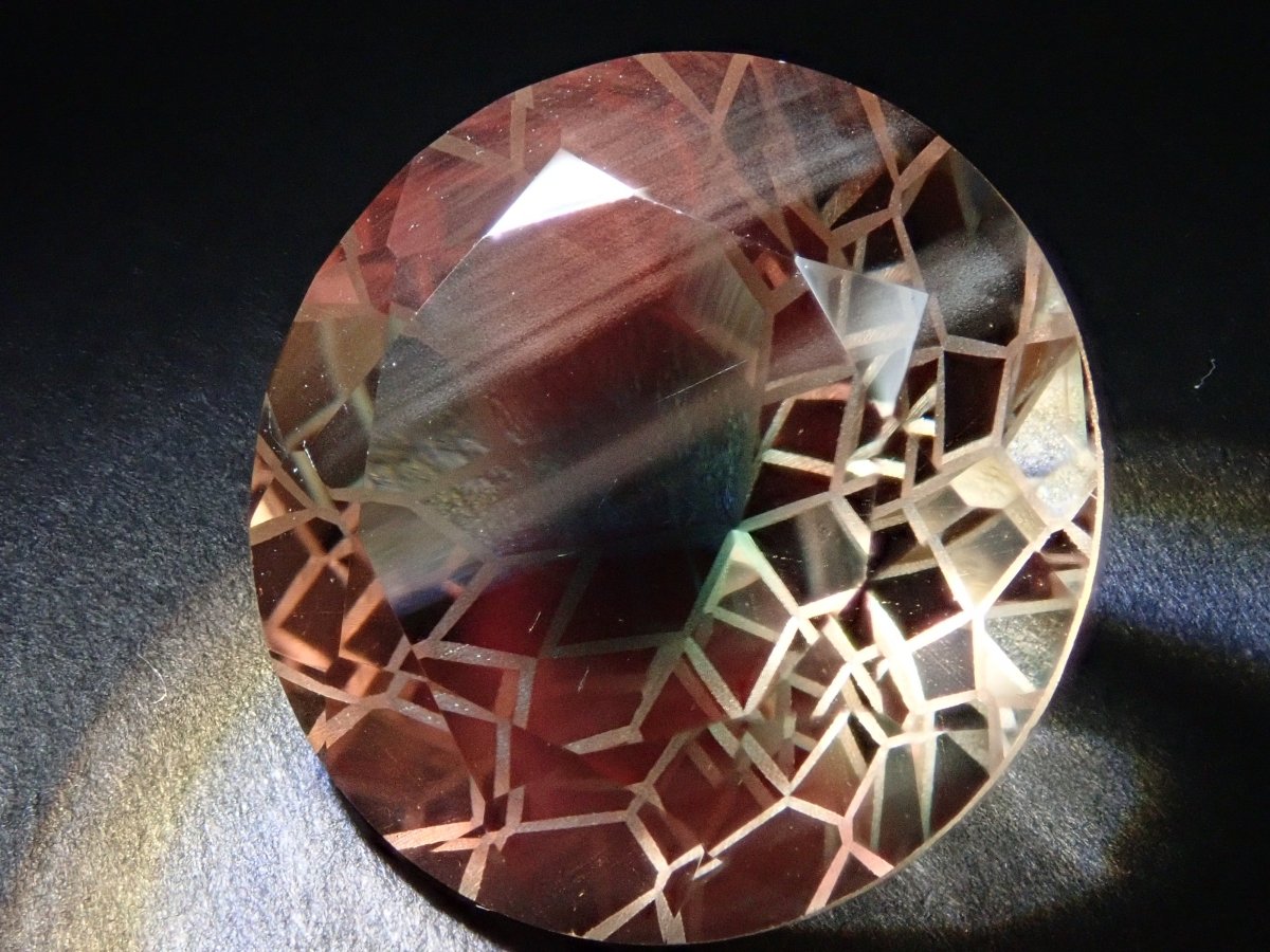 【ダンデライオンカット】オレゴンサンストーン 9.01ct/14mmルース(6枚花びら) - カラッツSTORE