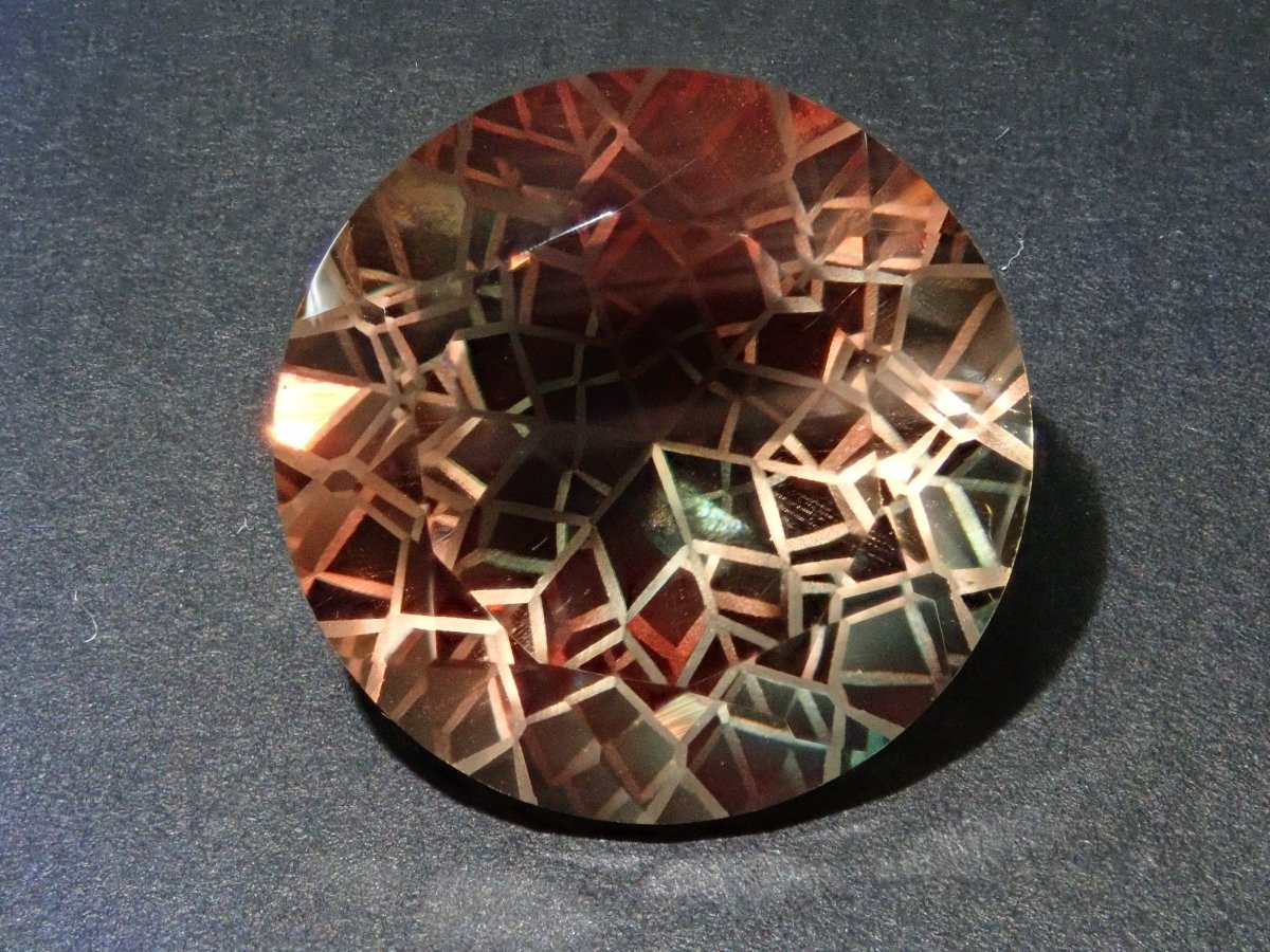 【ダンデライオンカット】オレゴンサンストーン 9.01ct/14mmルース(6枚花びら) - カラッツSTORE
