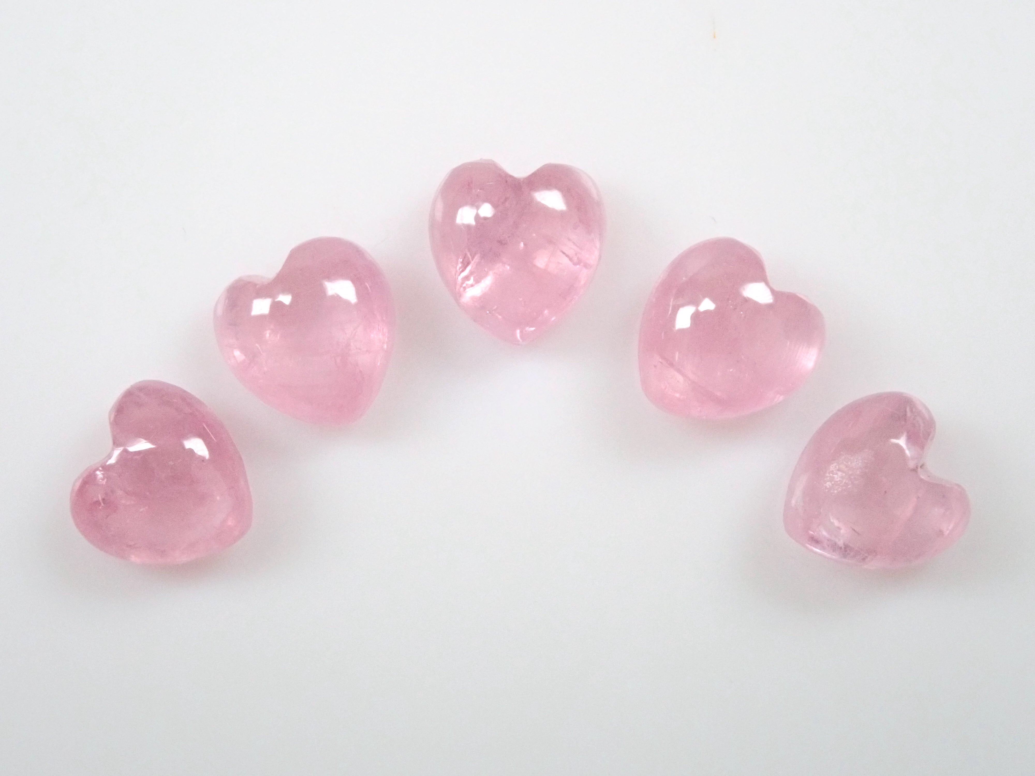 グリーンランド産アイスルビー 1石(ハートシェイプ,4mm)