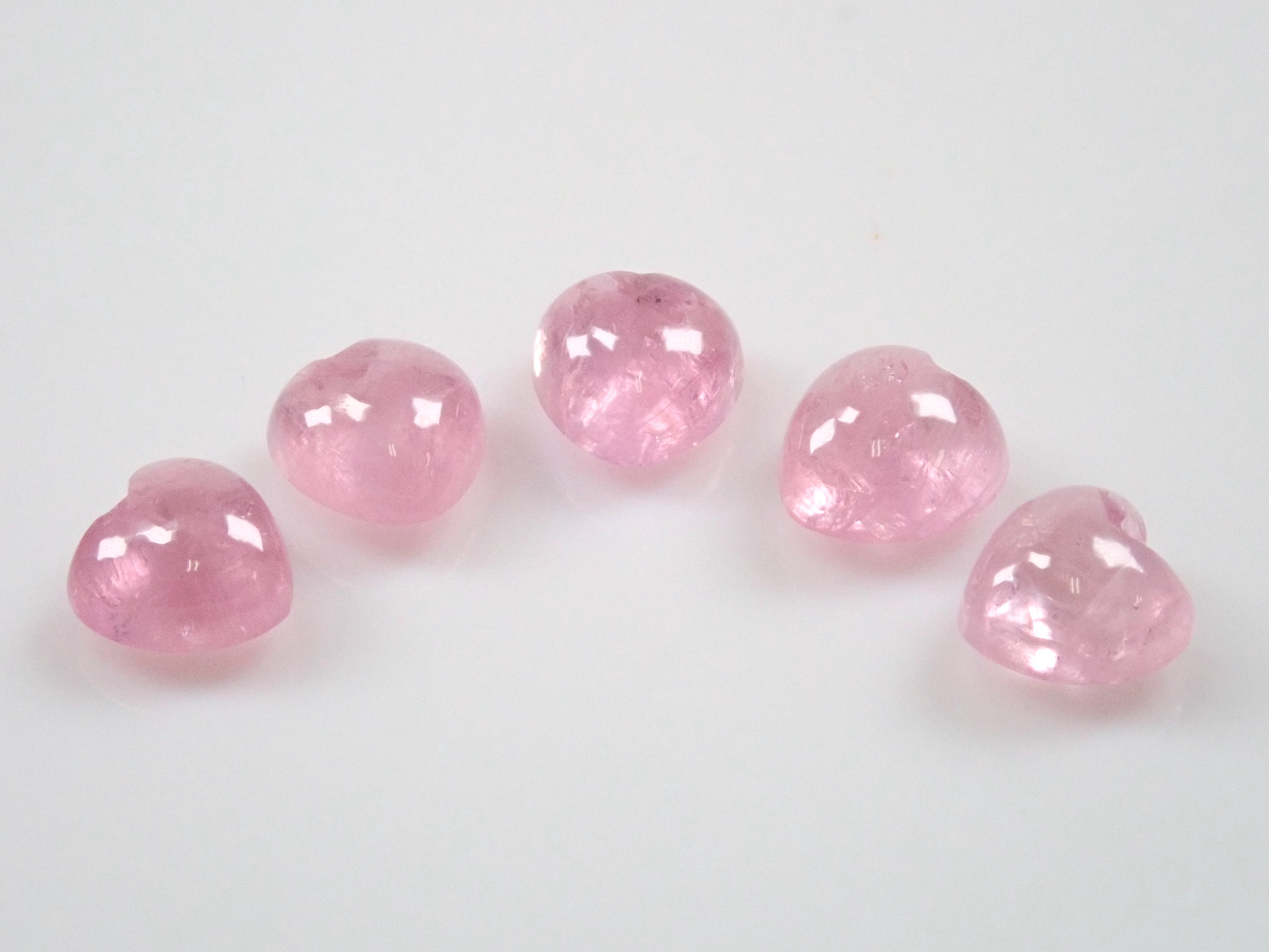 グリーンランド産アイスルビー 1石(ハートシェイプ,4mm)