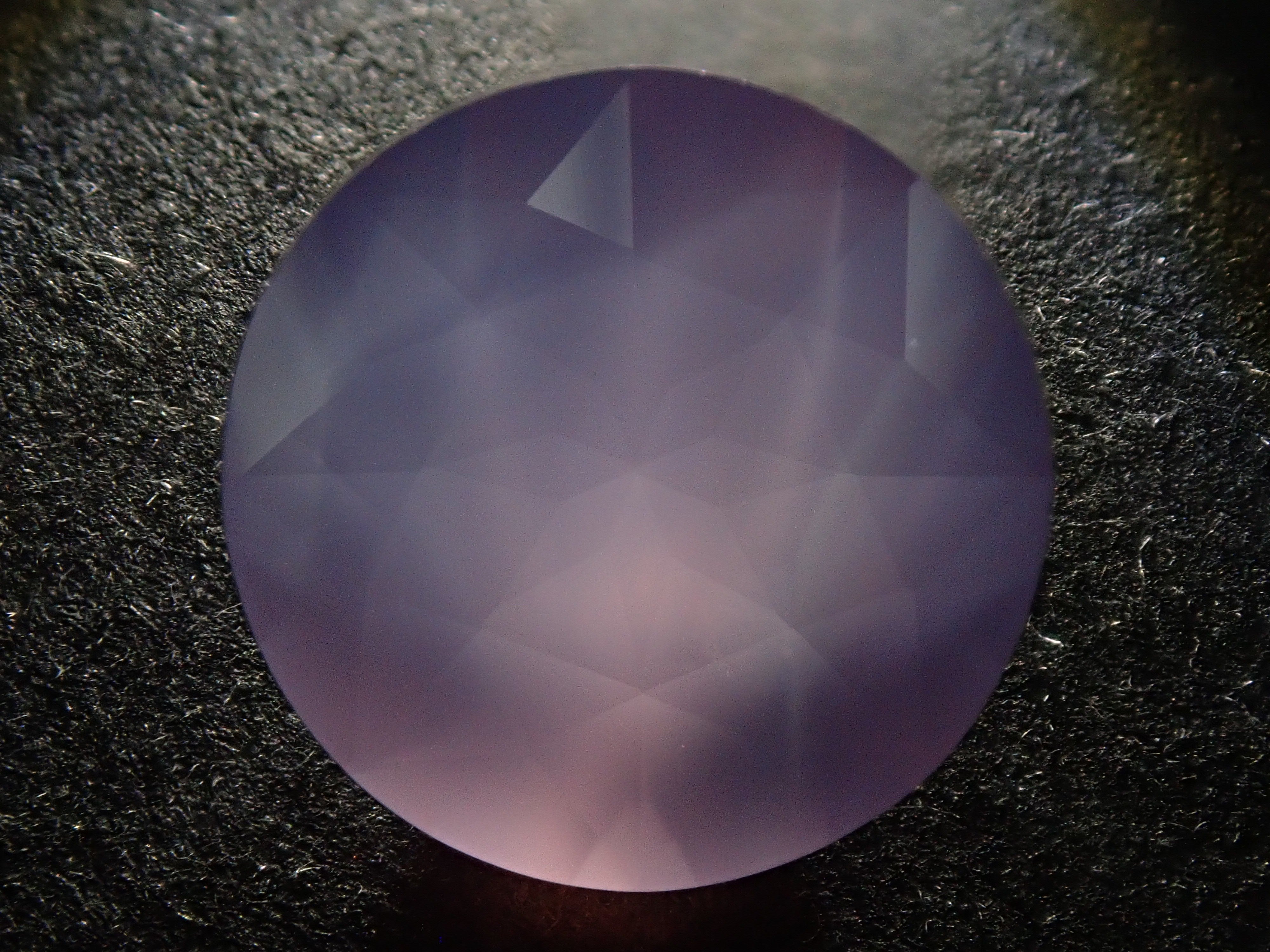 【カメリアカット】パープルカルセドニー 12mm/4.959ct《コラボ》ルース ワッペン付