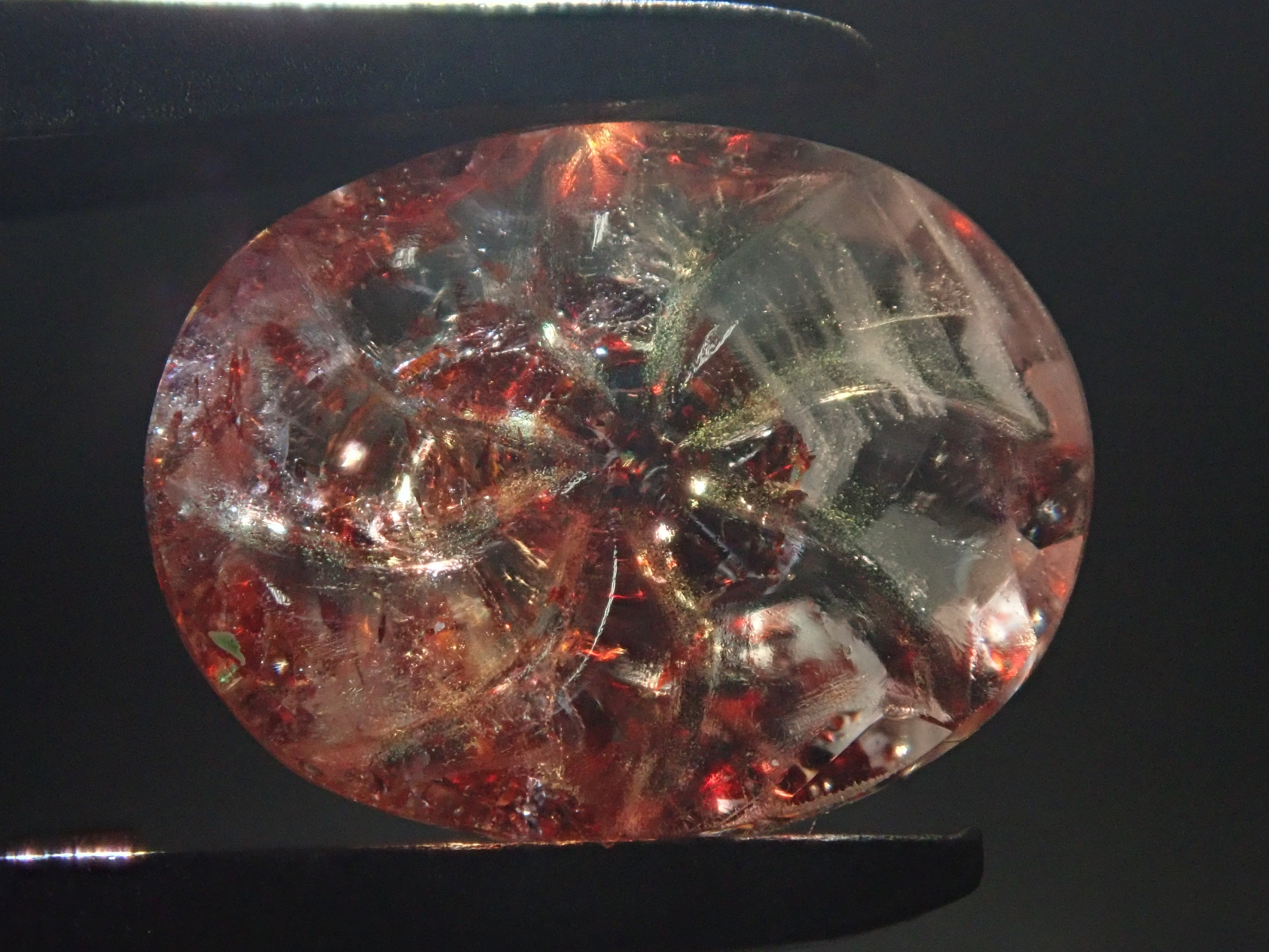 【甲州貴石切子plusthree】レピドクロサイトインクォーツ 1.973ct《コラボ》ルース ワッペン付