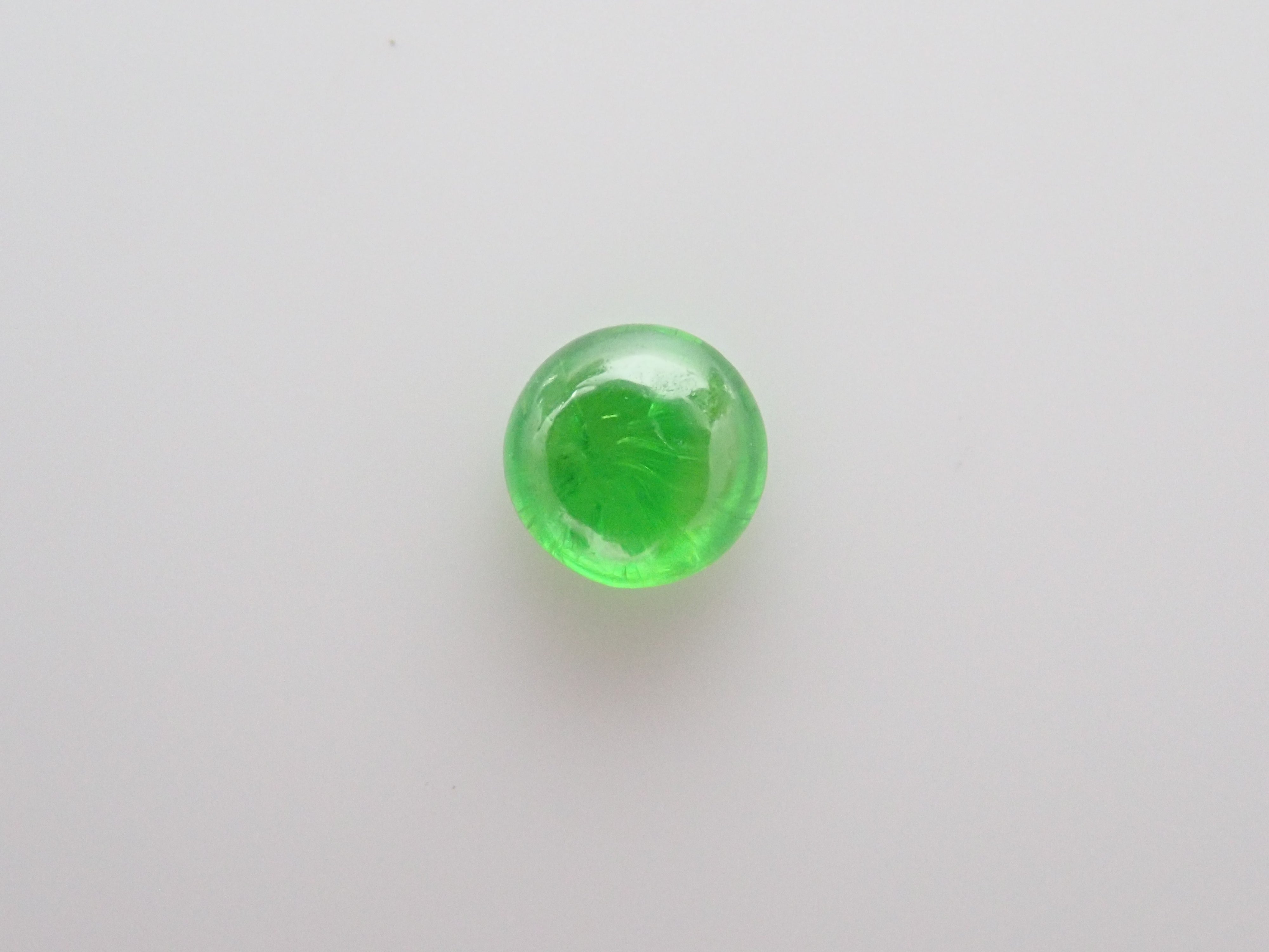 ロシア産デマントイドガーネット(ホーステール認む) 3mm/0.138ctルース