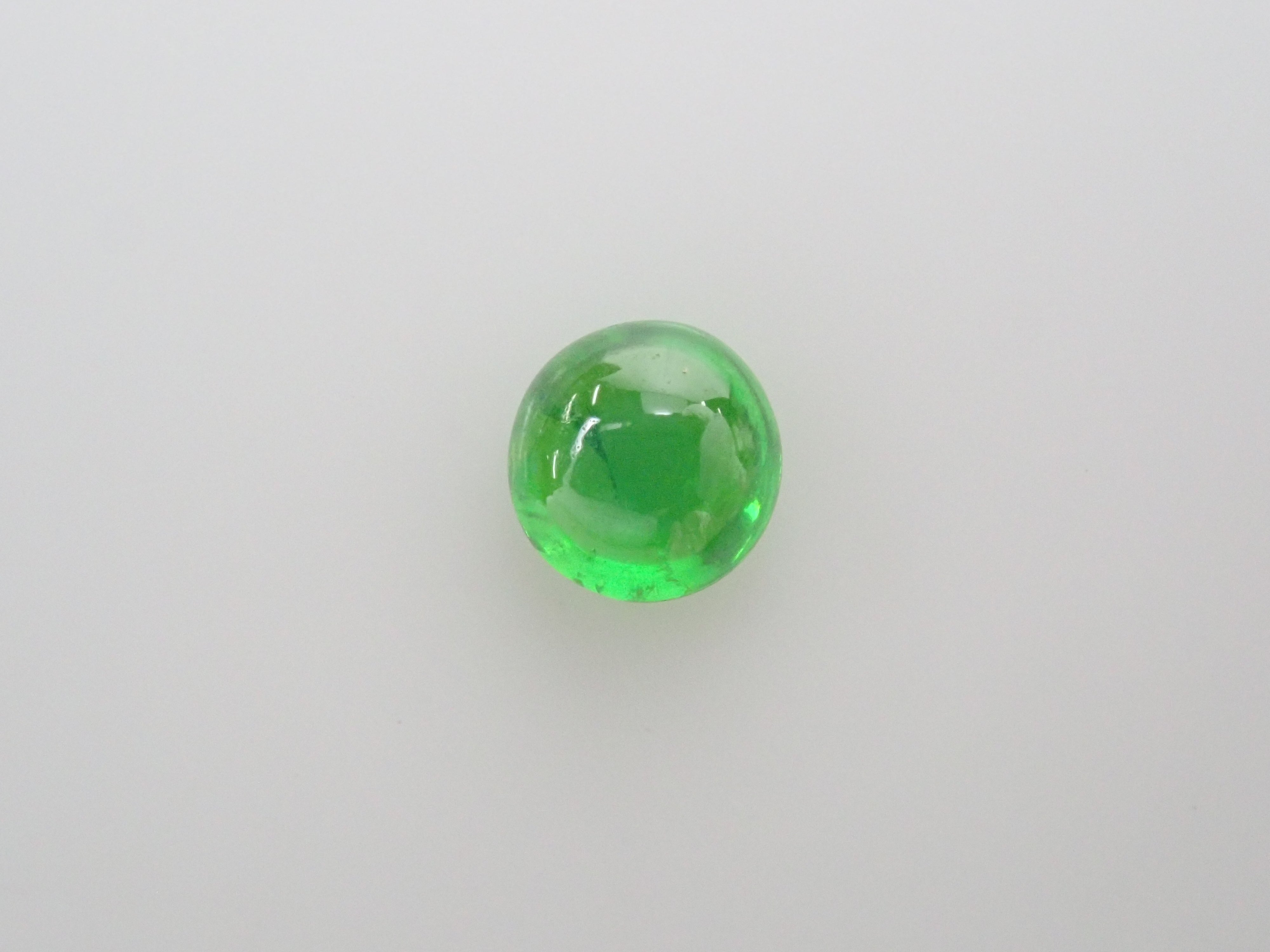 ロシア産デマントイドガーネットキャッツアイ(ホーステール認む) 3mm/0.159ctルース