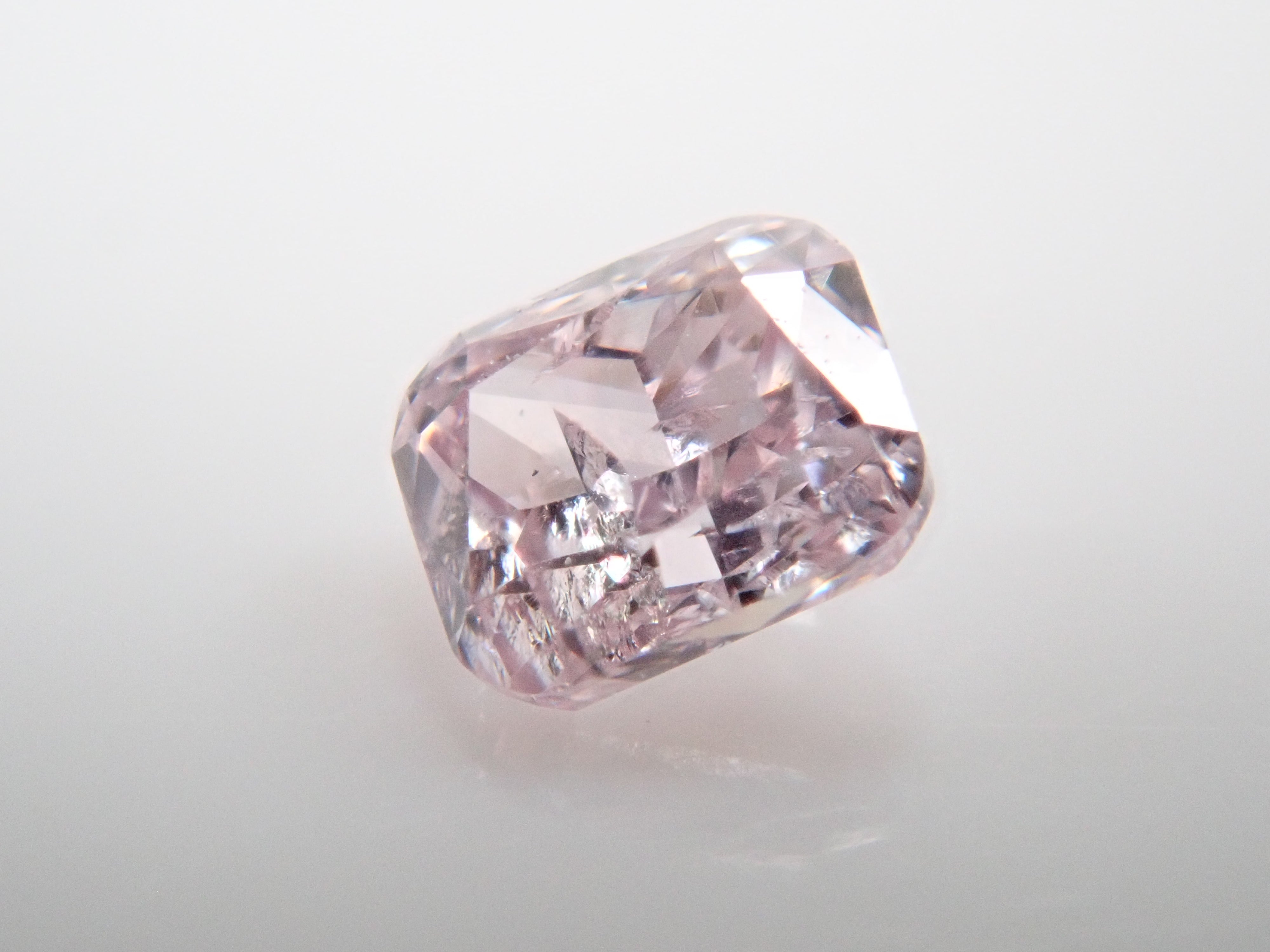 【32501452掲載】ピンクダイヤモンド 0.074ctルース(FANCY LIGHT PURPLISH PINK, I-1)
