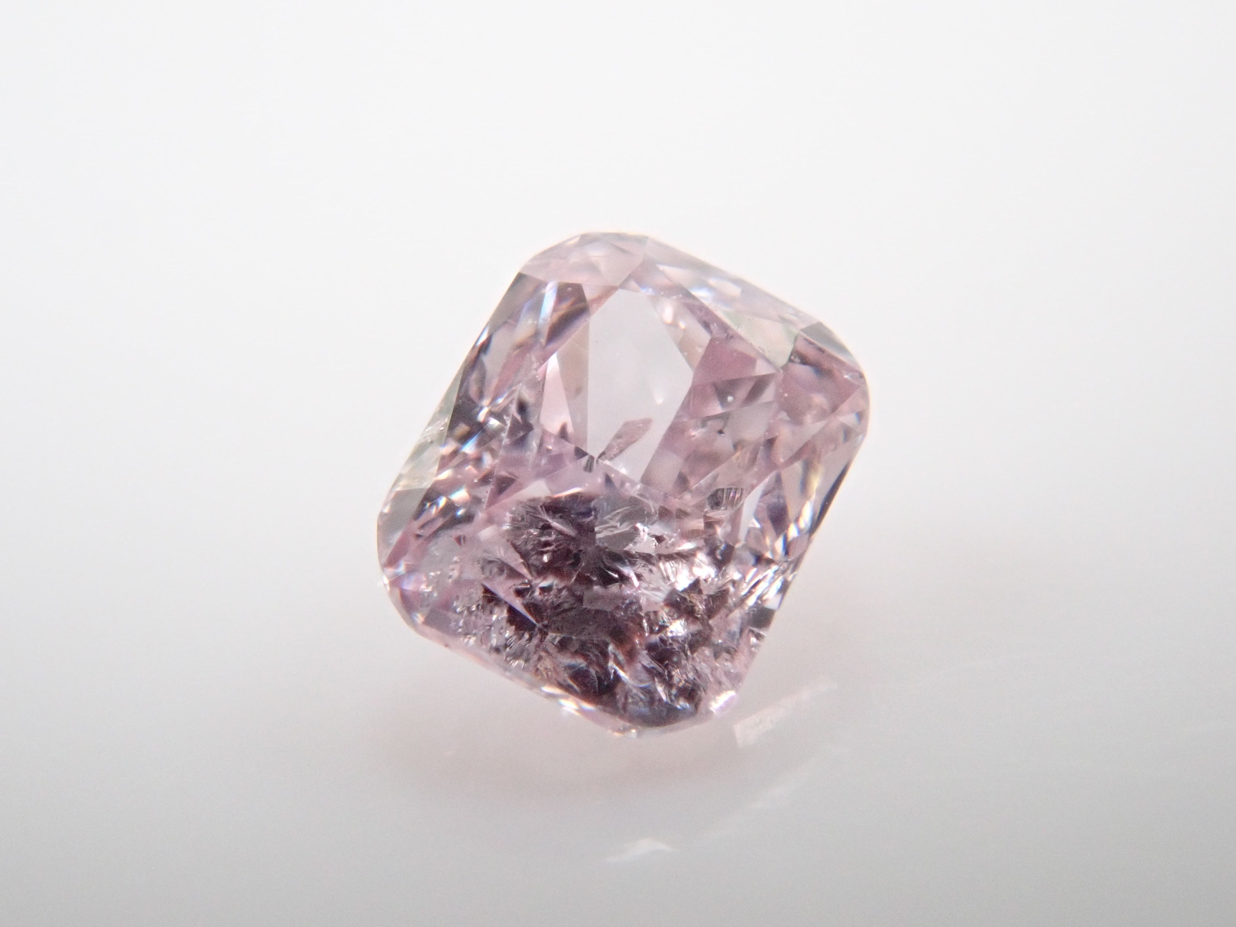 【32501452掲載】ピンクダイヤモンド 0.074ctルース(FANCY LIGHT PURPLISH PINK, I-1)