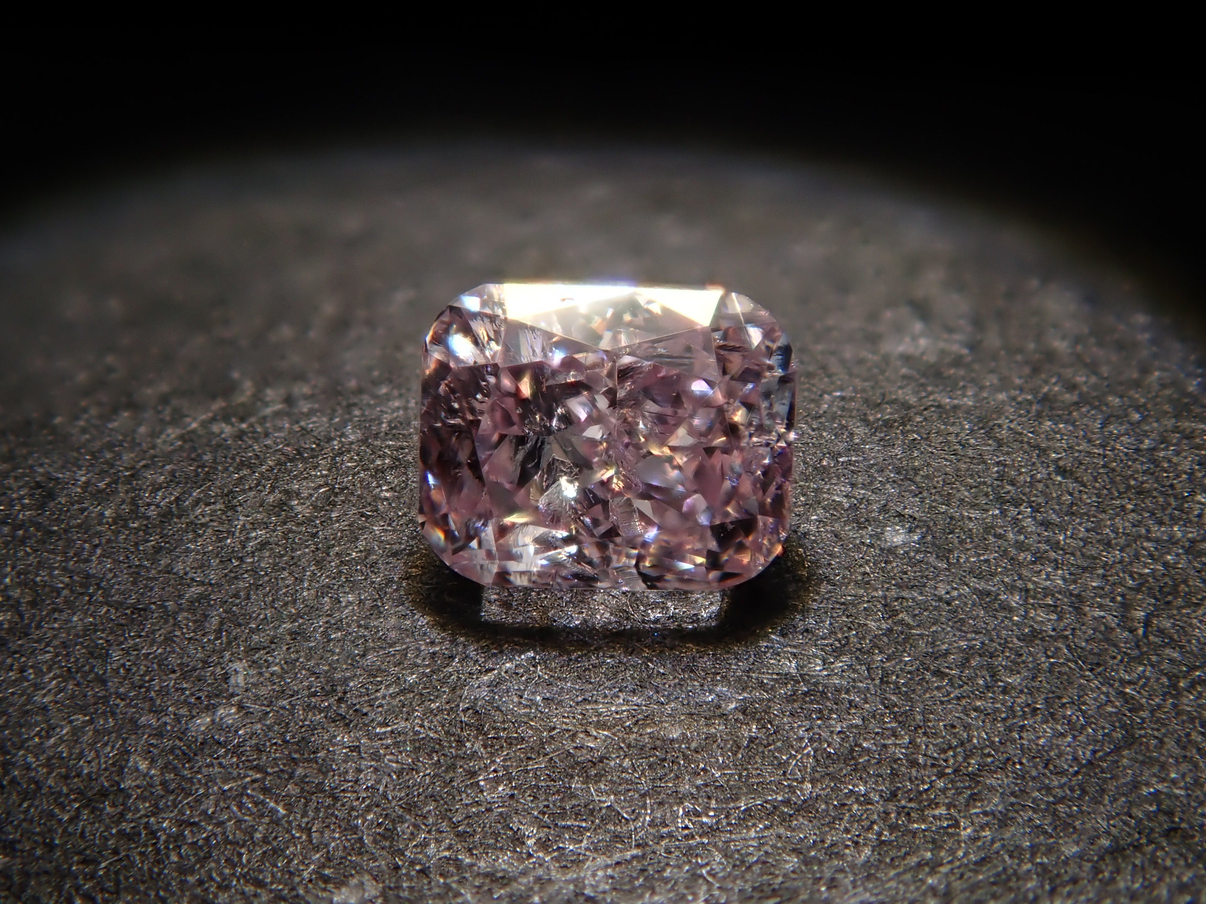 【32501452掲載】ピンクダイヤモンド 0.074ctルース(FANCY LIGHT PURPLISH PINK, I-1)