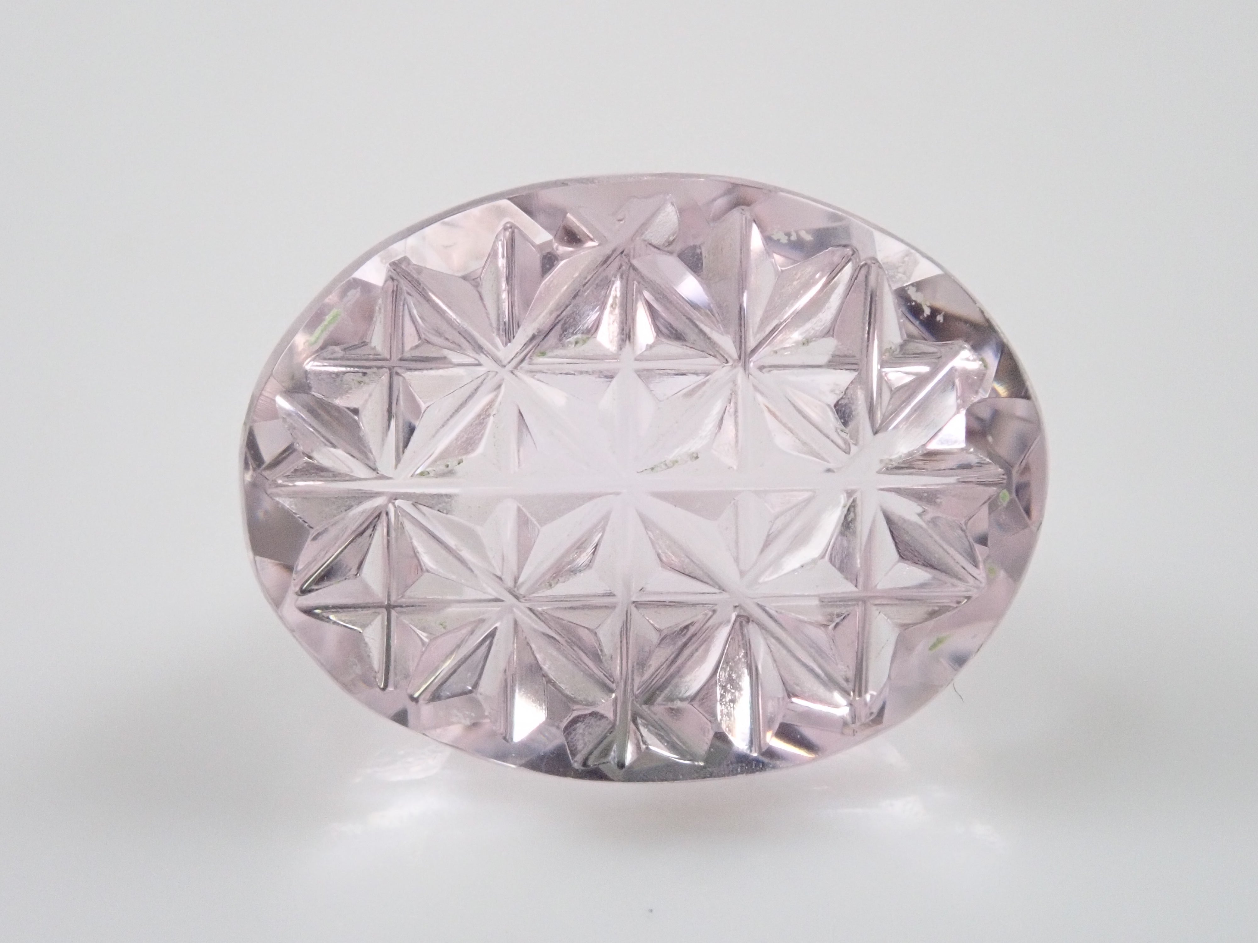 【甲州貴石切子】クンツァイト 5.024ct《コラボ》ルース ワッペン付