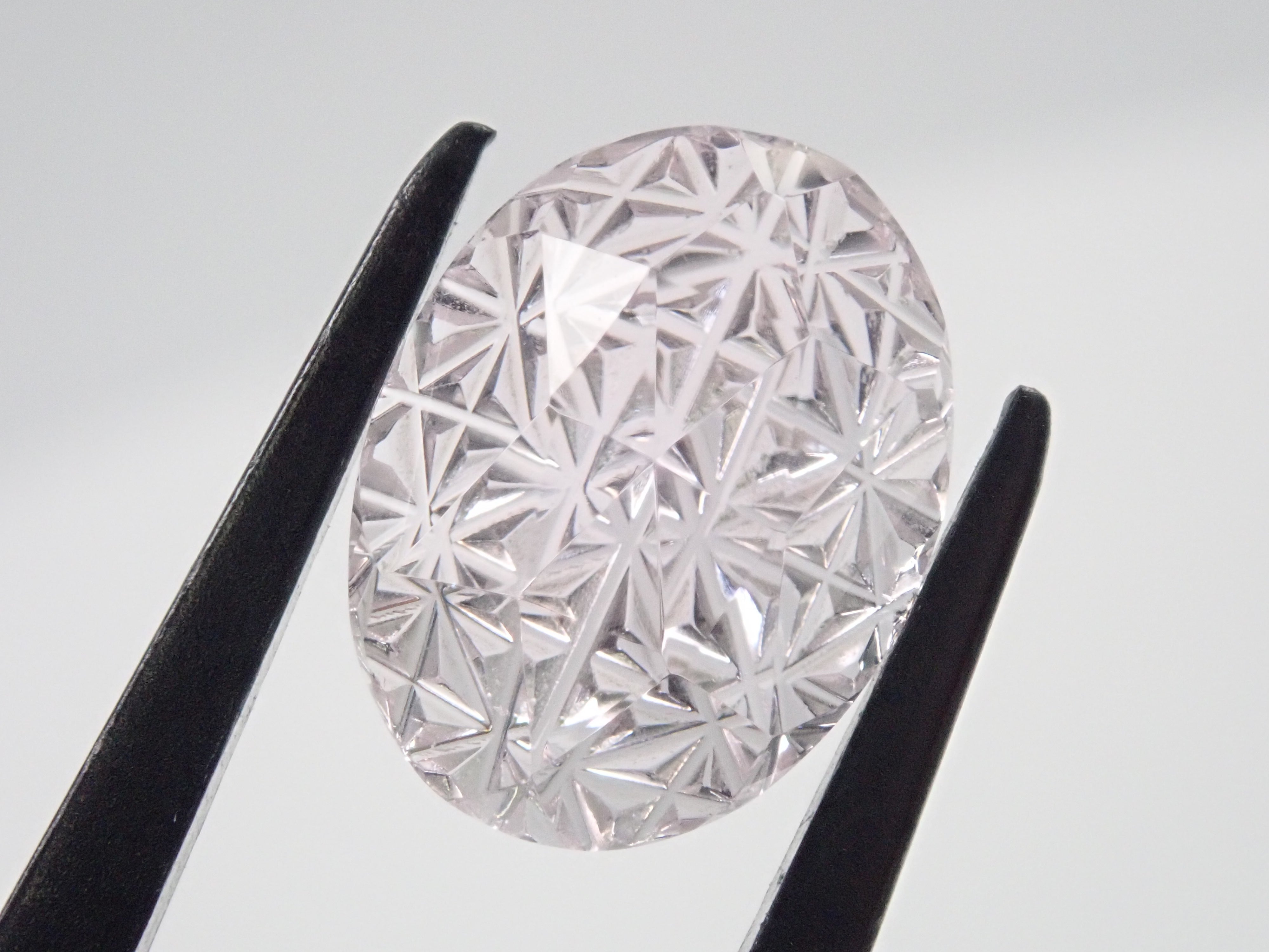 【甲州貴石切子】クンツァイト 5.024ct《コラボ》ルース ワッペン付