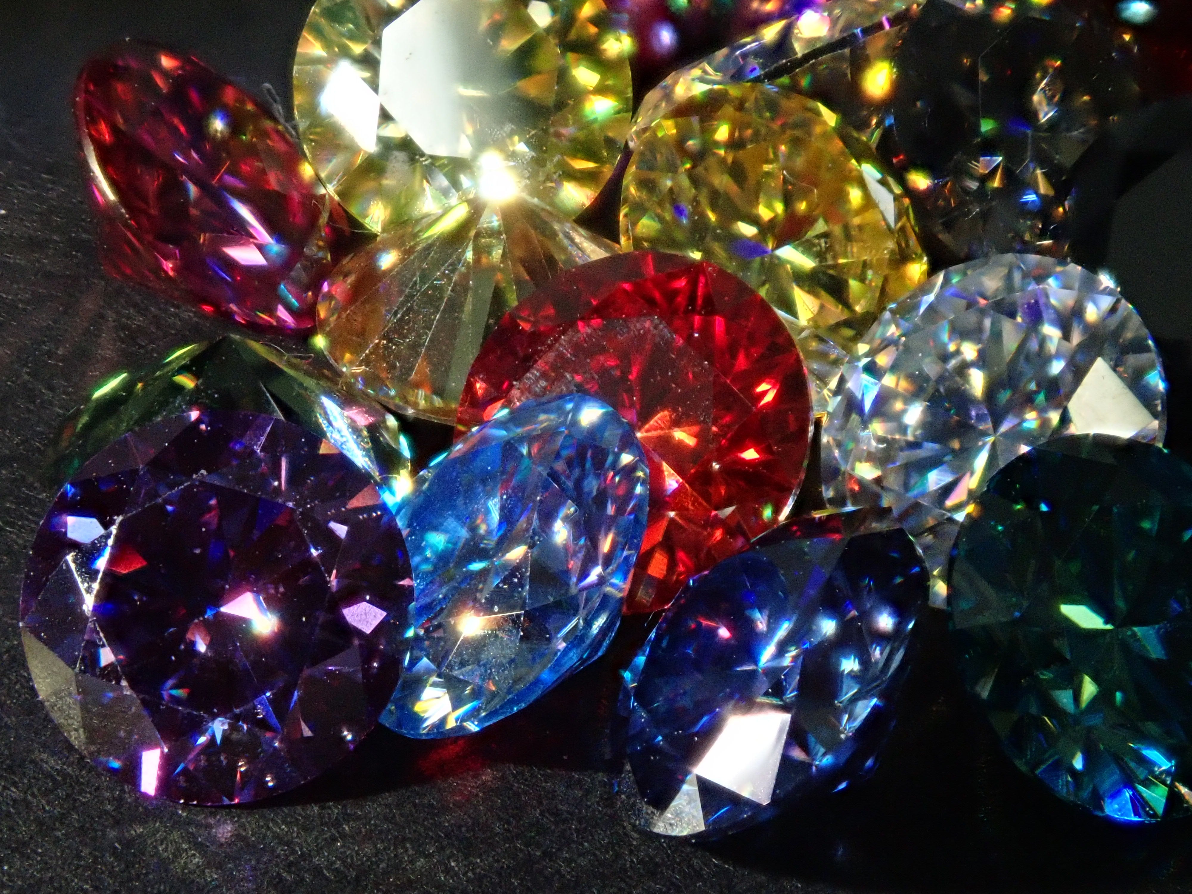 《17色》宝石ガチャガチャ💎新作モアッサナイト6.5mm(H&C ハート&キューピッド)💎《複数購入割引有》