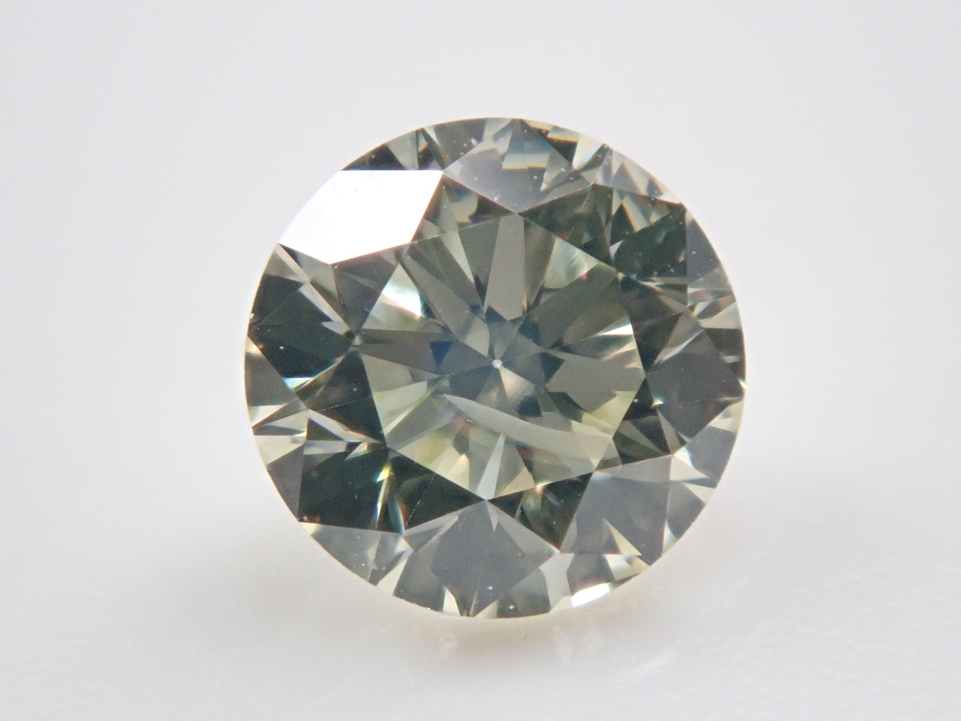 グリーンイエローダイヤモンド 0.502ctルース(VERY LIGHT GREEN YELLOW, I1)