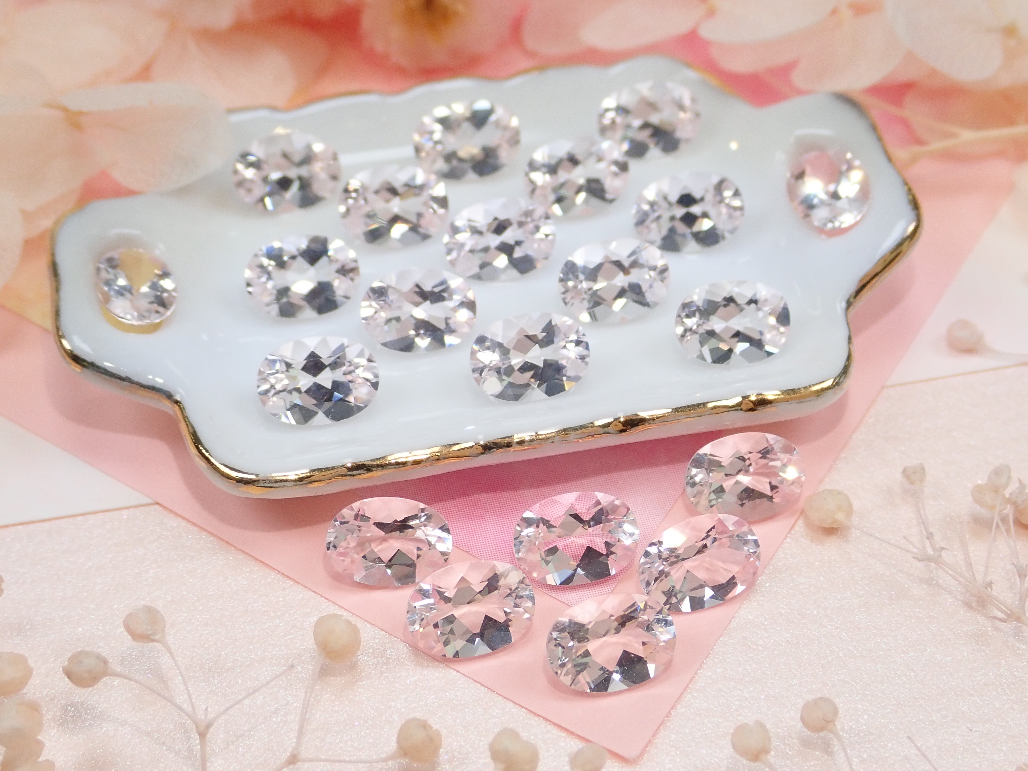 モルガナイト1石(オーバルカット,5×7mm)《4月新誕生石》