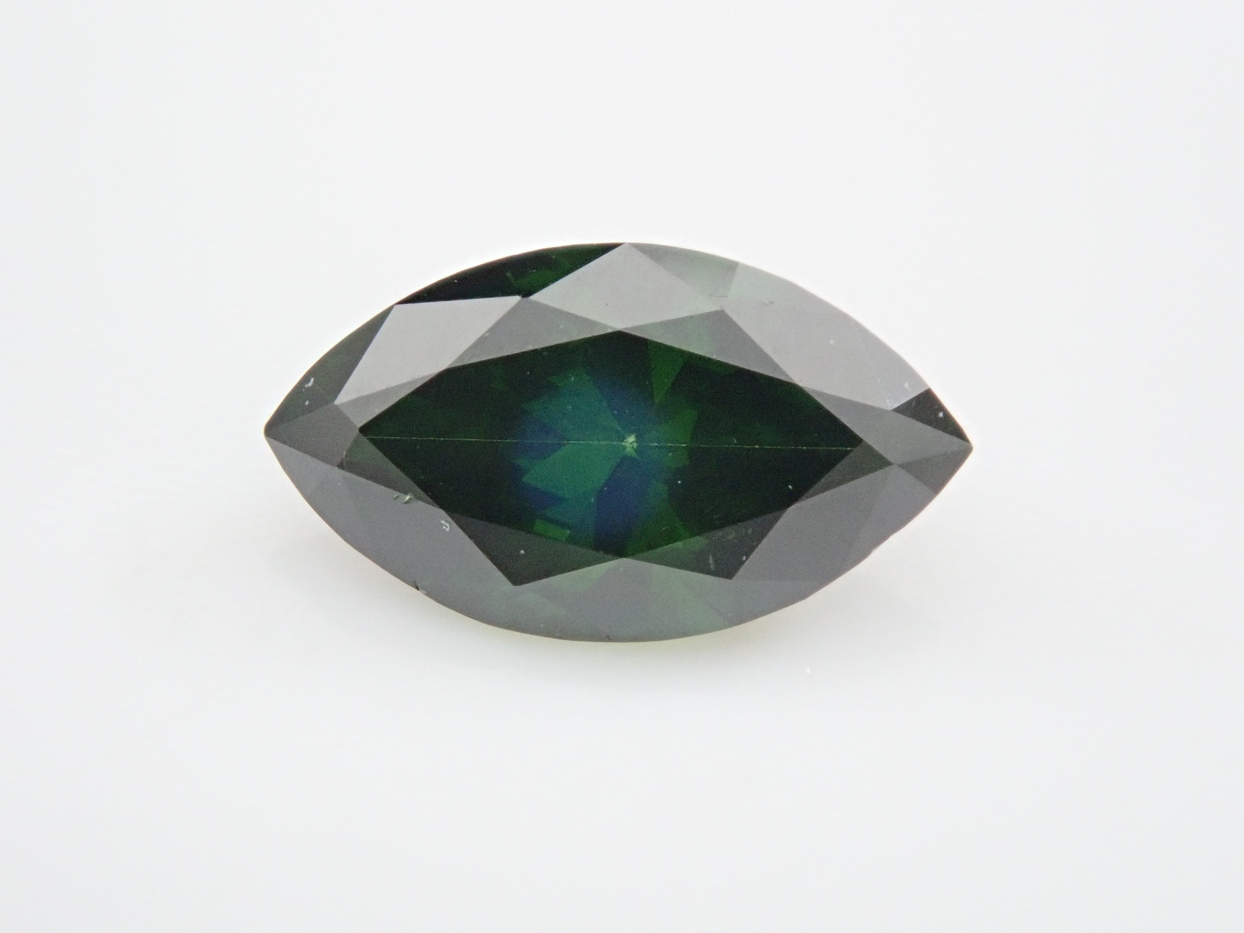 フォレストグリーンダイヤモンド(トリートメント) 0.431ctルース(FANCY DARK GRAY GREEN, SI-2)