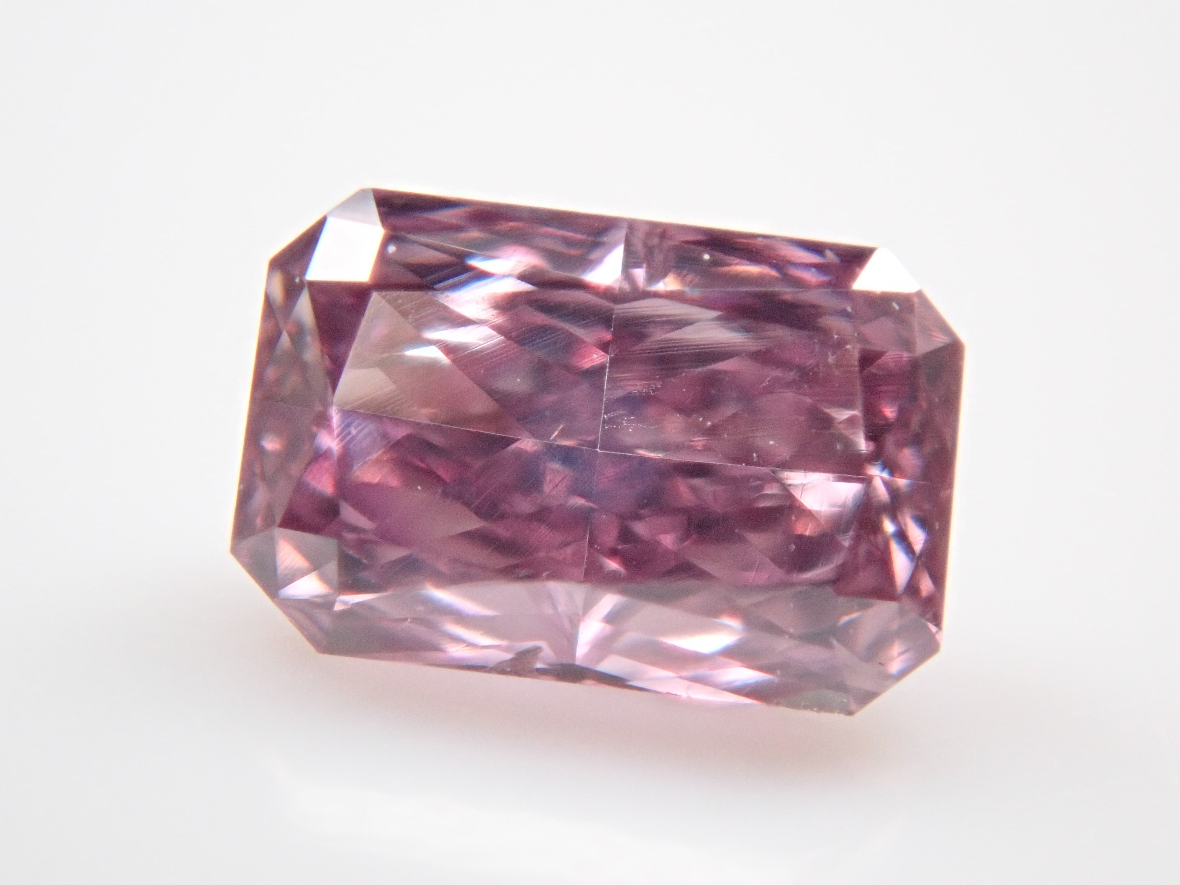ピンクダイヤモンド 0.137ctルース(FANCY DEEP PURPLISH PINK, SI1