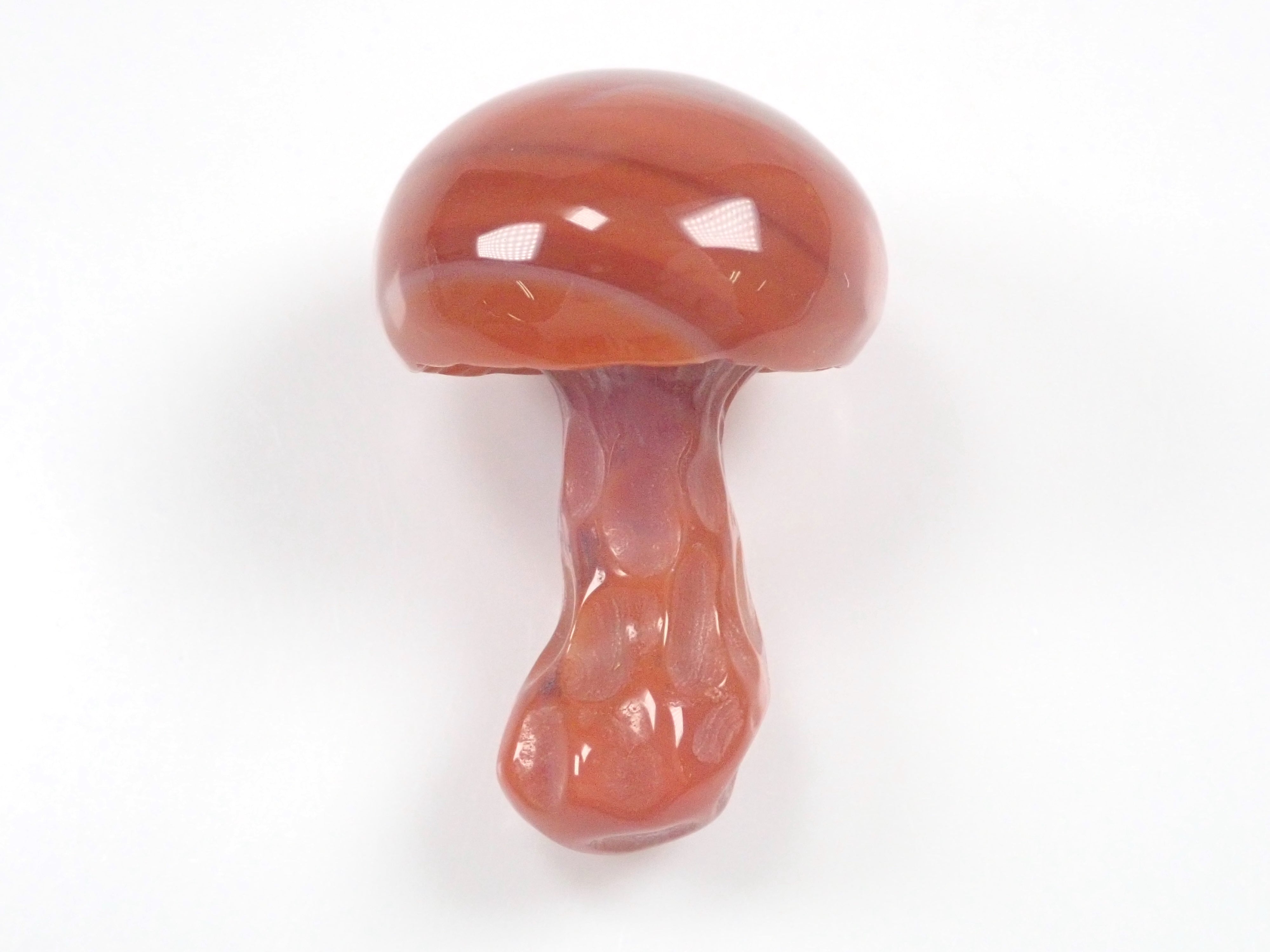 【深澤氏メノウきのこ】瑪瑙(メノウ) 24.906ctルース ワッペン付