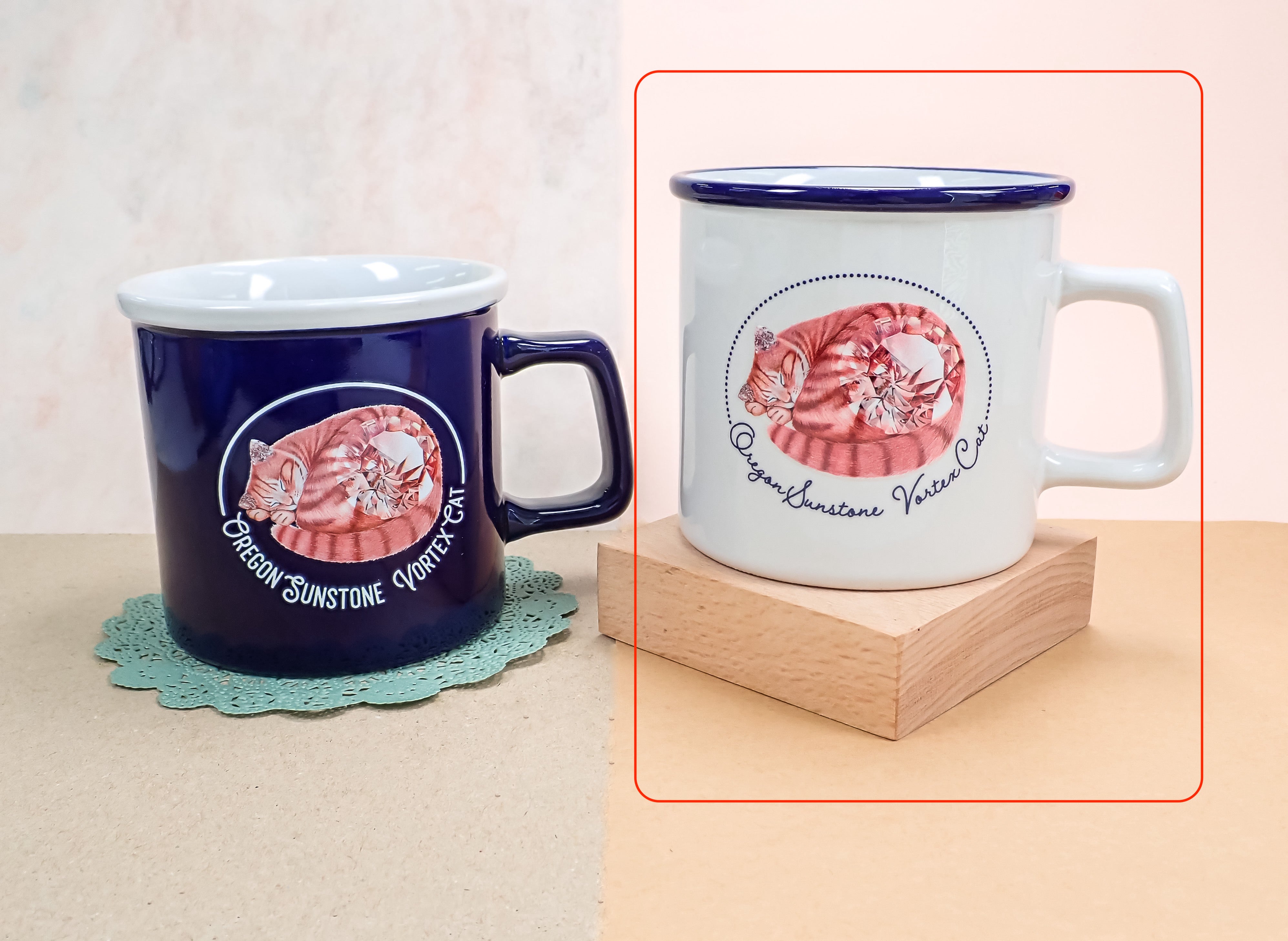安部祐一朗氏グッズセット【マグカップ&コンパクトミラー&オレゴンサンストーンの宝石】