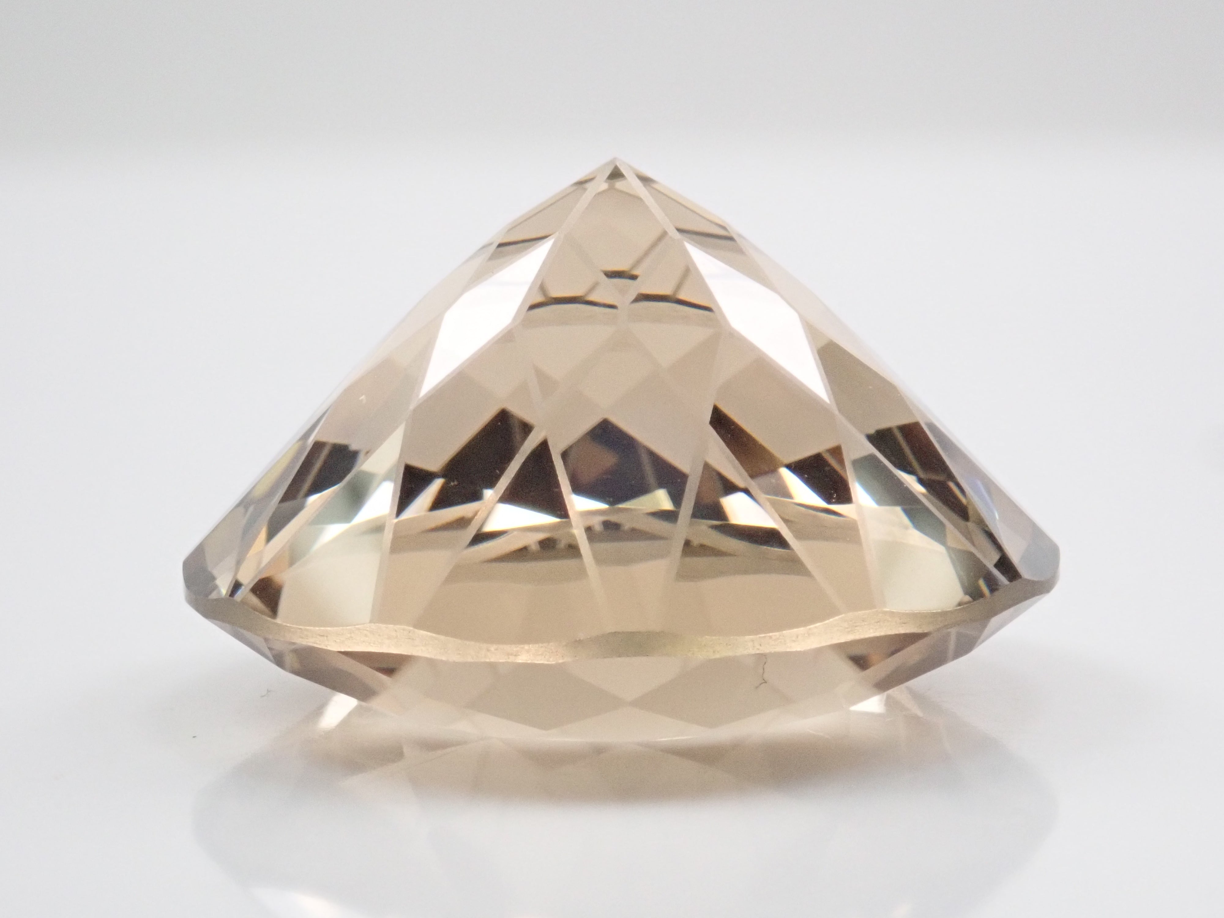 【ダンデライオンカット】スモーキークォーツ 25mm/41.745ct《コラボ》ルース(6枚花びら) ワッペン付