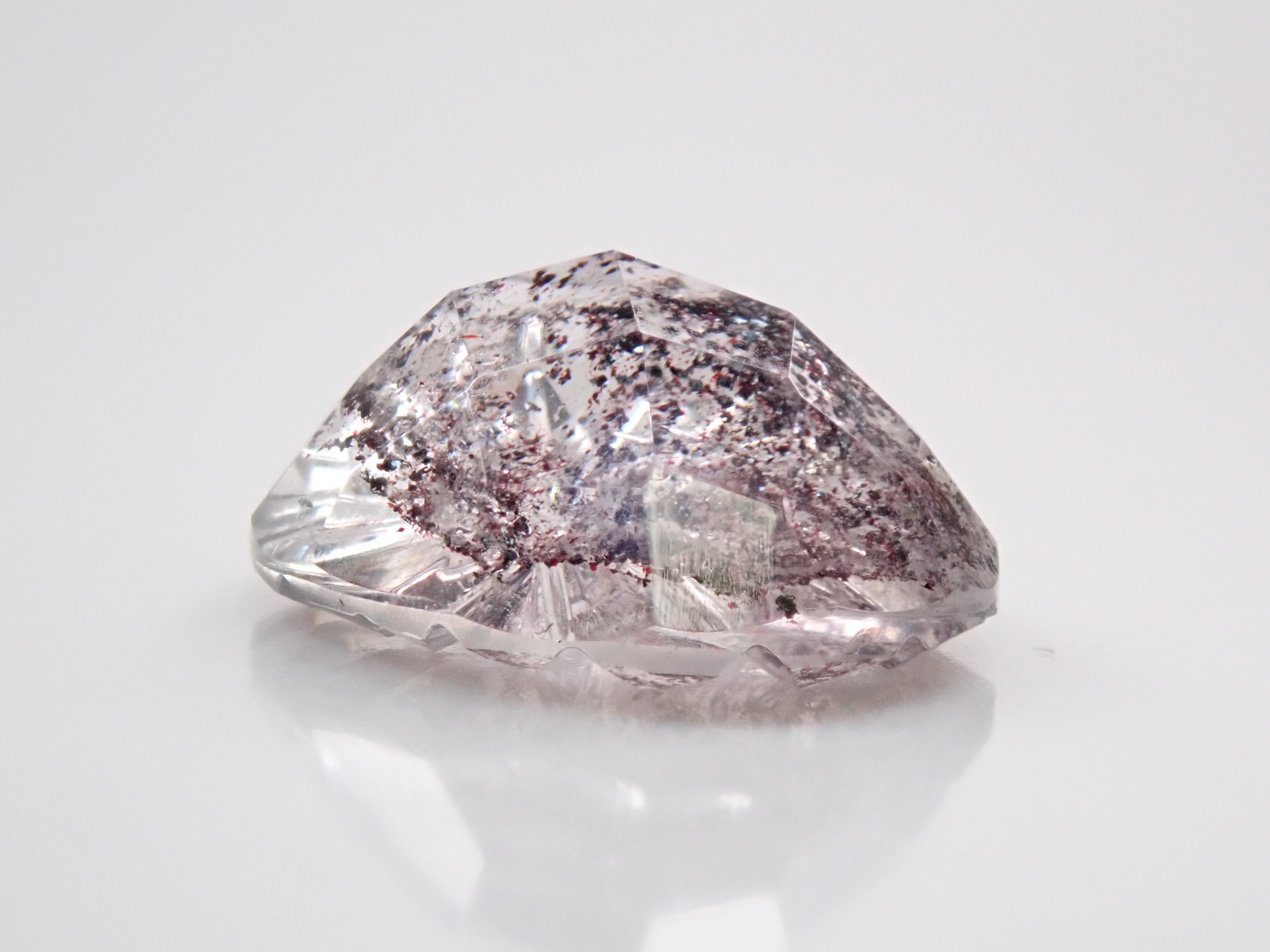 【甲州貴石切子】レピドクロサイトインクォーツ 2.488ct《コラボ》ルース ワッペン付
