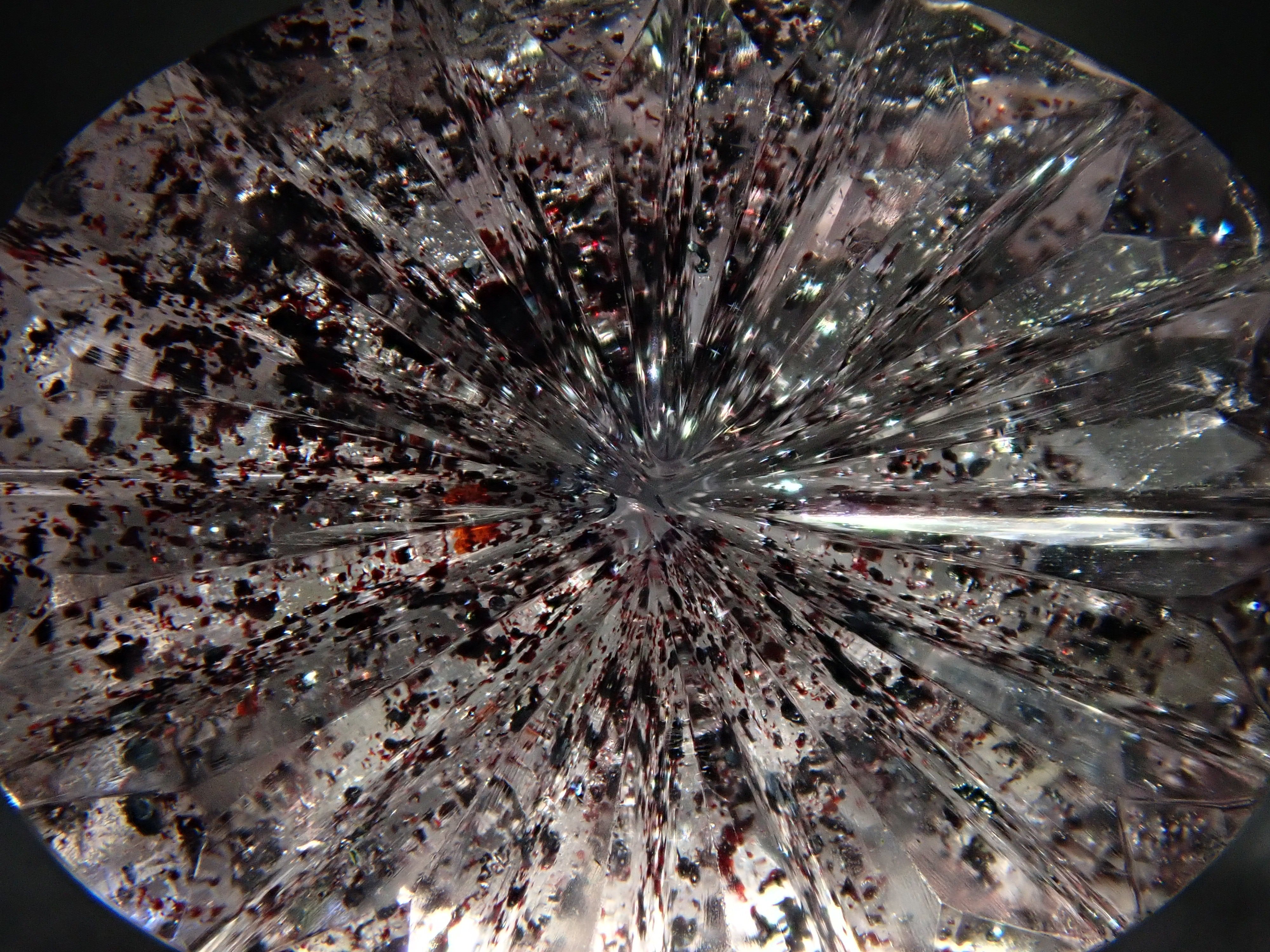 【甲州貴石切子】レピドクロサイトインクォーツ 2.488ct《コラボ》ルース ワッペン付