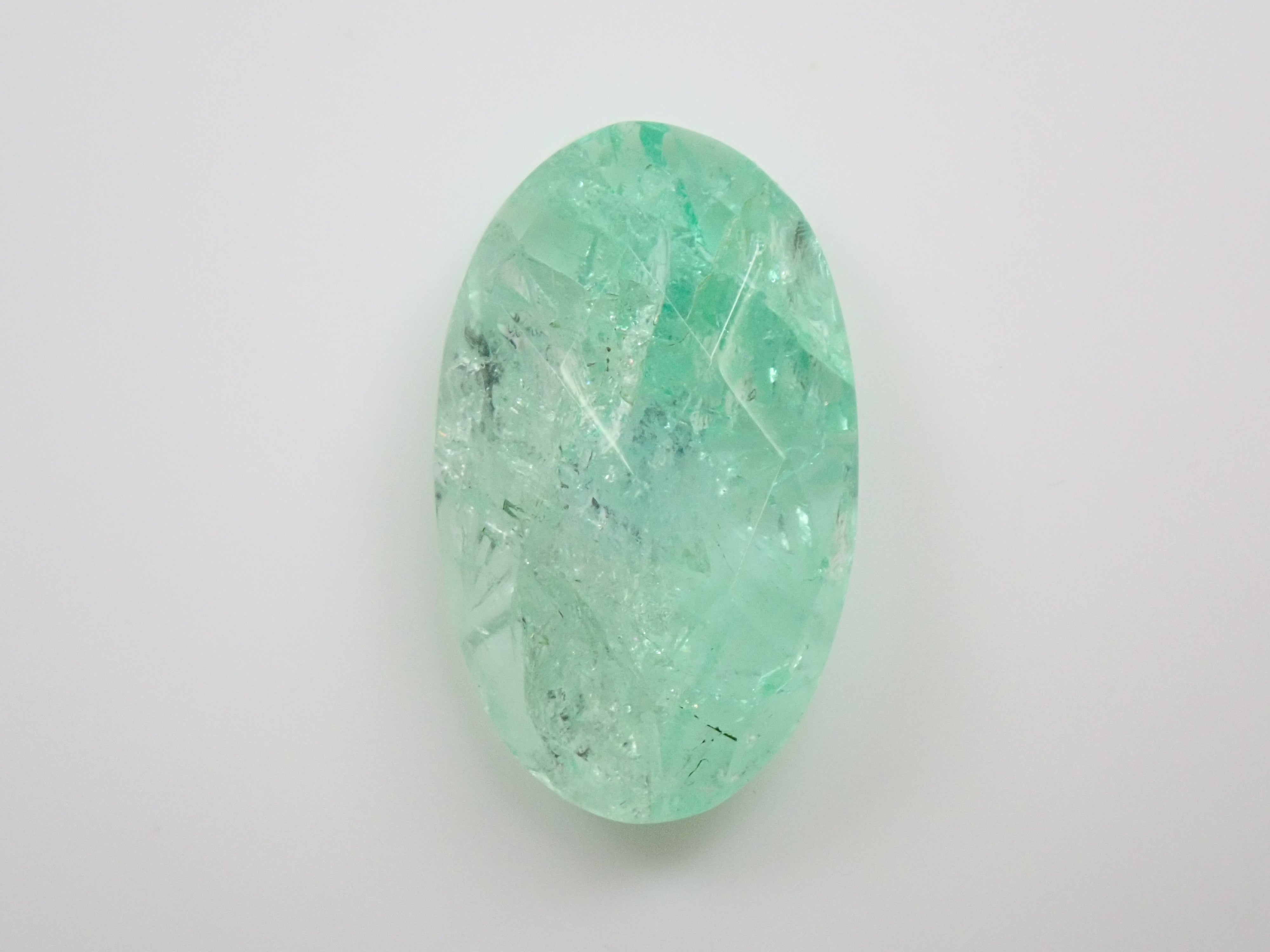 【甲州貴石切子】コロンビア産エメラルド 2.550ct《コラボ》ルース ワッペン付