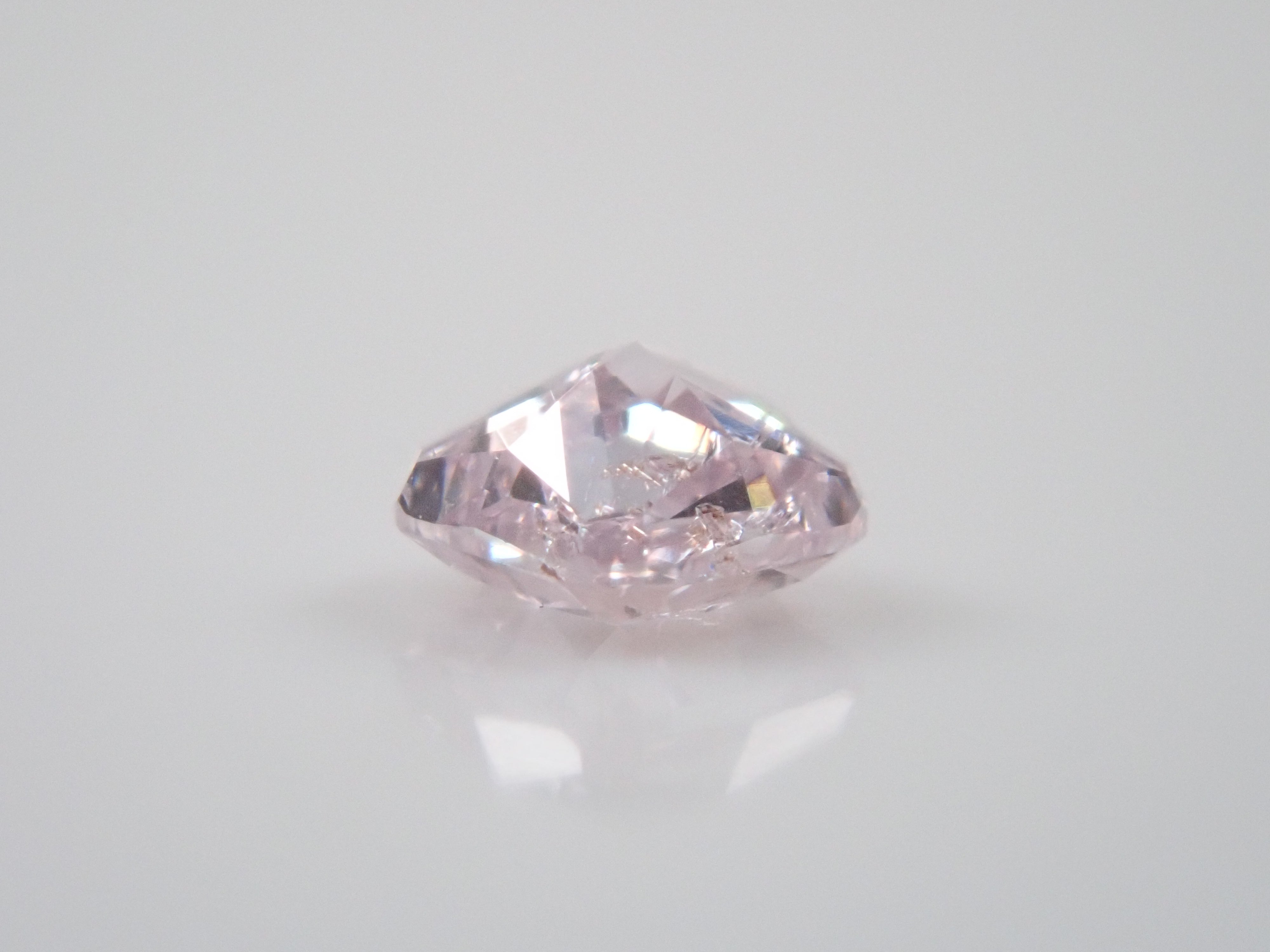 ピンクダイヤモンド 0.074ctルース(FANCY LIGHT PURPLE PINK, I-1)