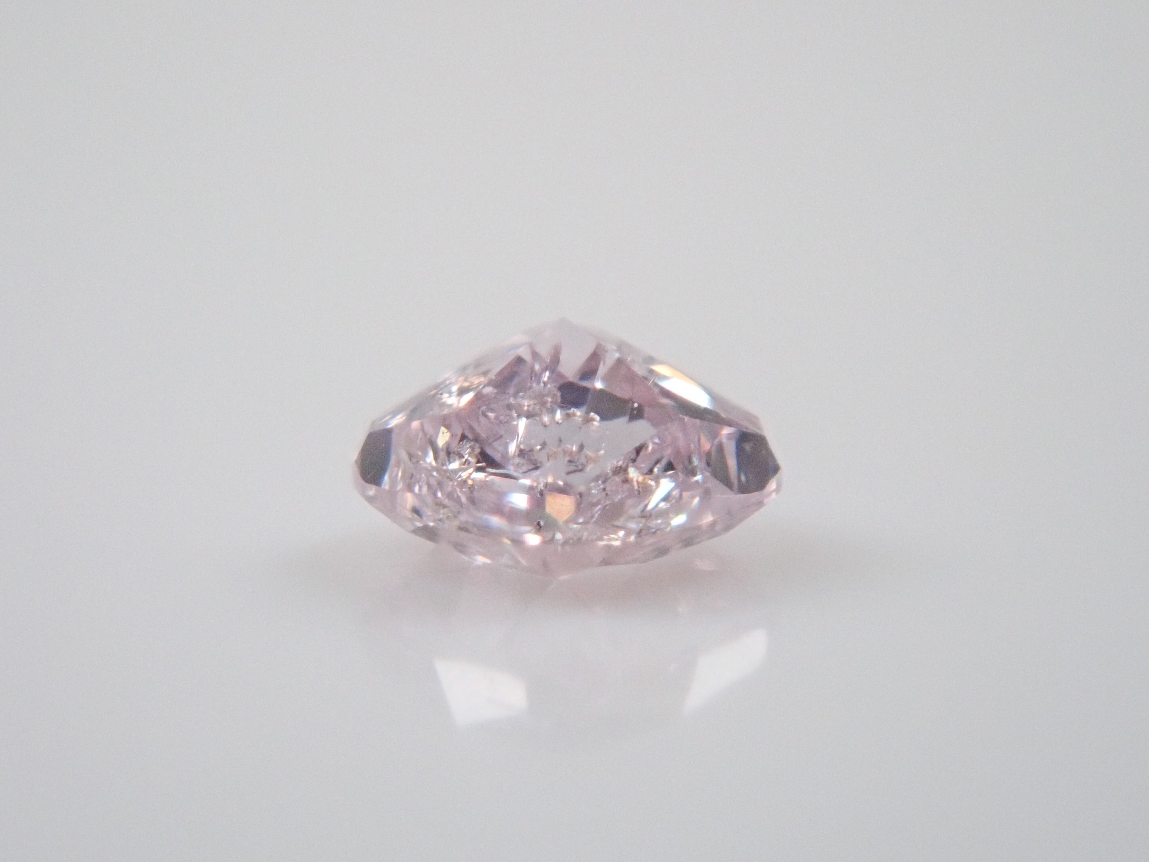 ピンクダイヤモンド 0.074ctルース(FANCY LIGHT PURPLE PINK, I-1)