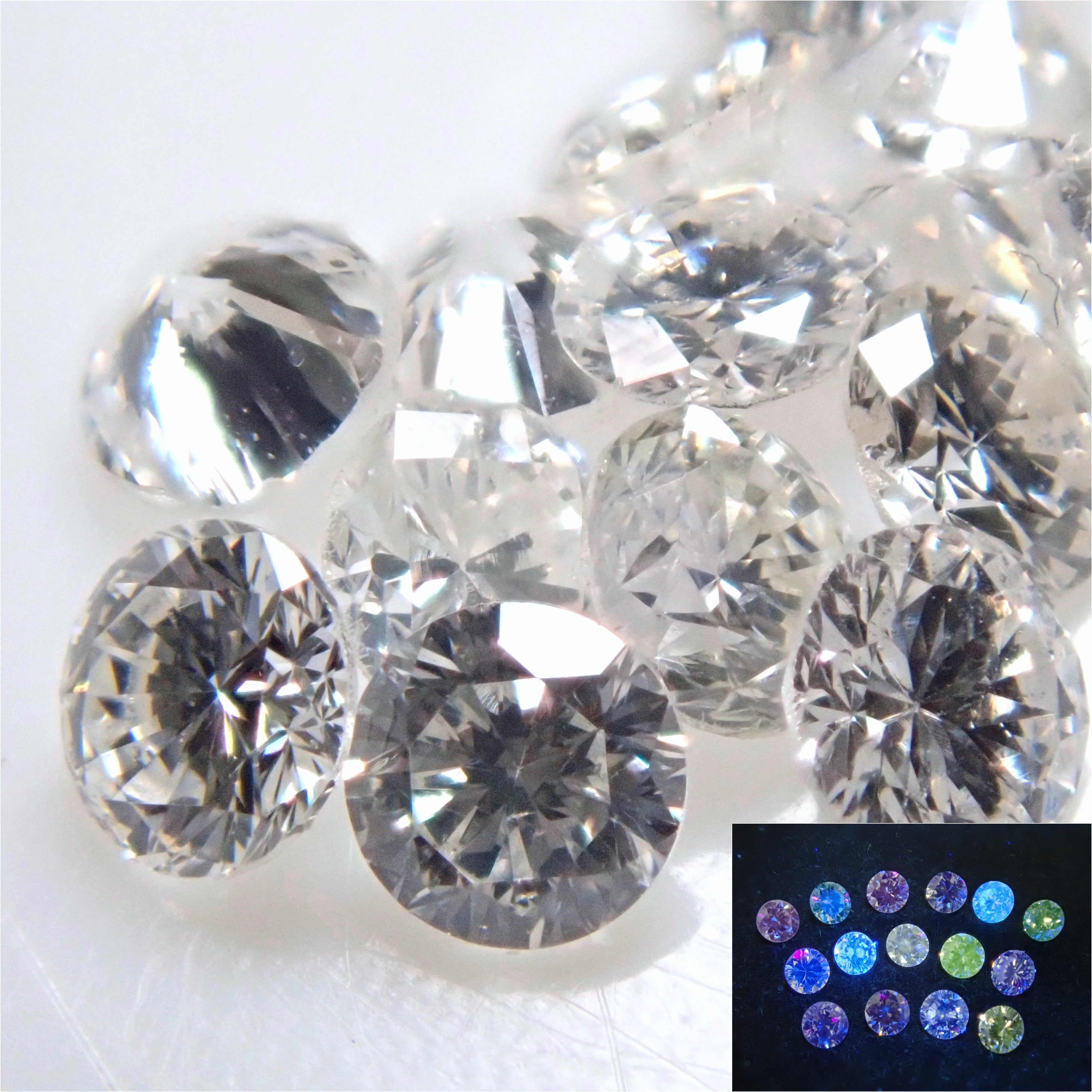 宝石ガチャガチャ💎特殊蛍光ダイヤモンド1石（VS-SIクラス相当,2.0mm