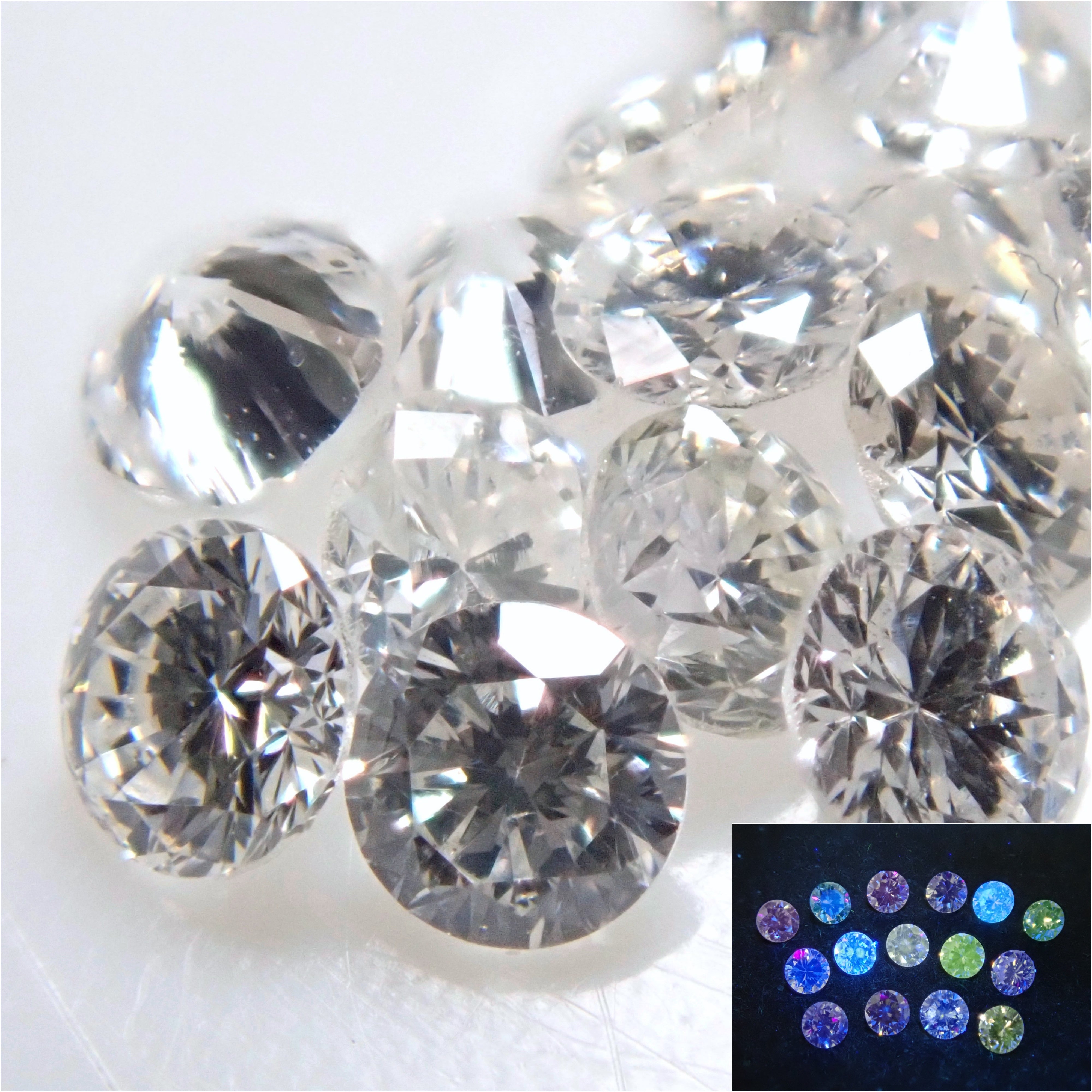 ジェムガチャ💎特殊蛍光ダイヤモンド1石(VS-SIクラス相当,2.0mm)
