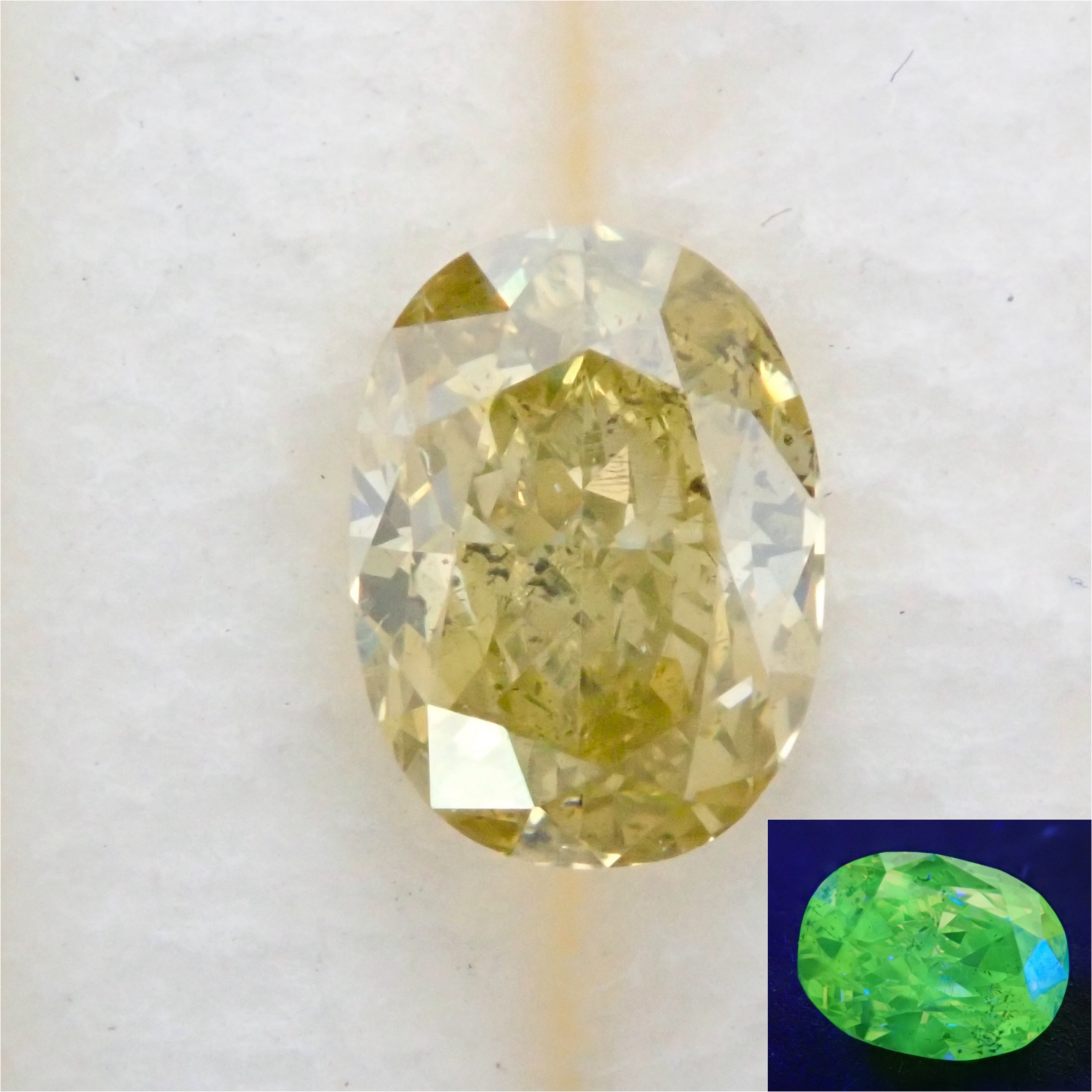 0.160ct 天然ダイヤモンド FANCY DEEP BROWNISH GREENISH YELLOW ...