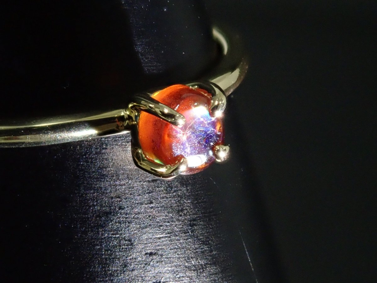 K18アンドラダイトガーネット(通称名 レインボーガーネット)0.347ct リング - カラッツSTORE