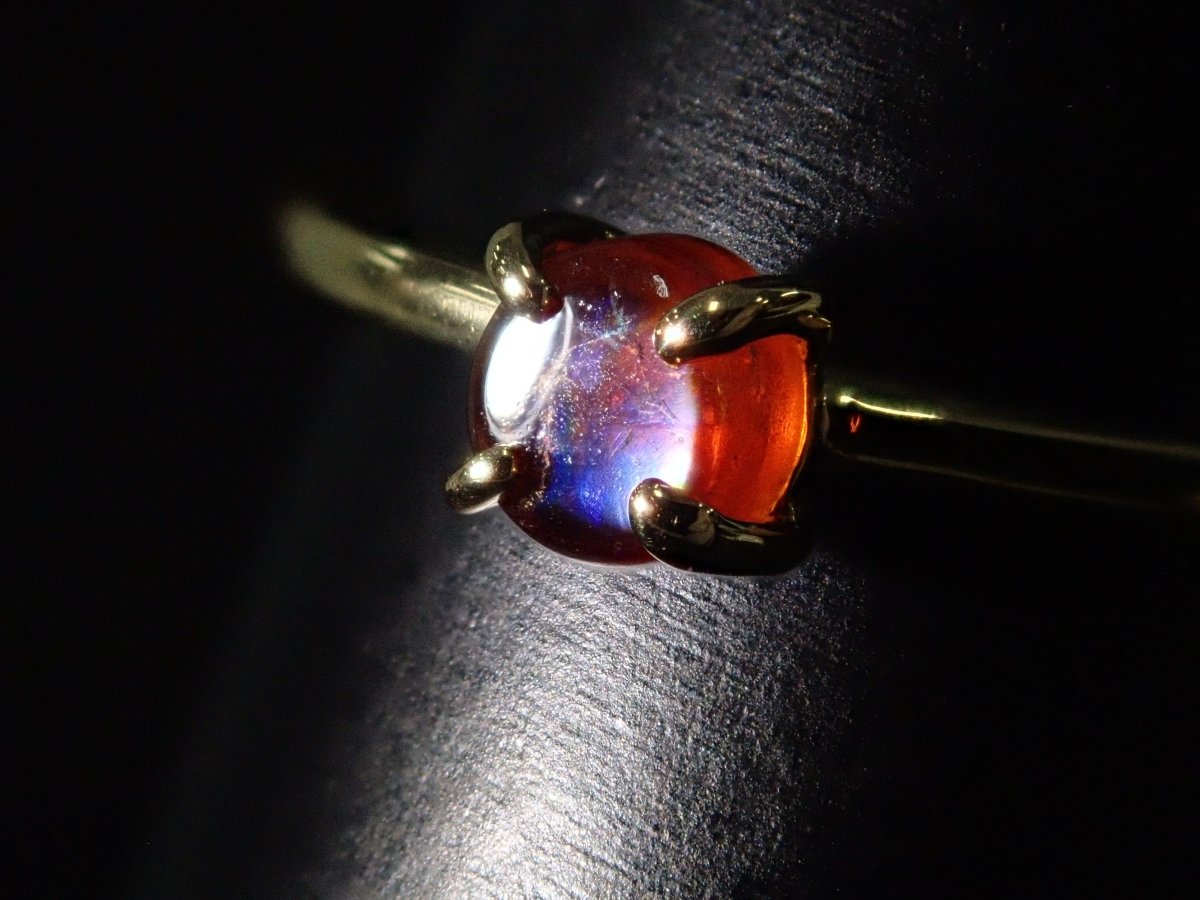 K18アンドラダイトガーネット(通称名 レインボーガーネット)0.347ct リング - カラッツSTORE